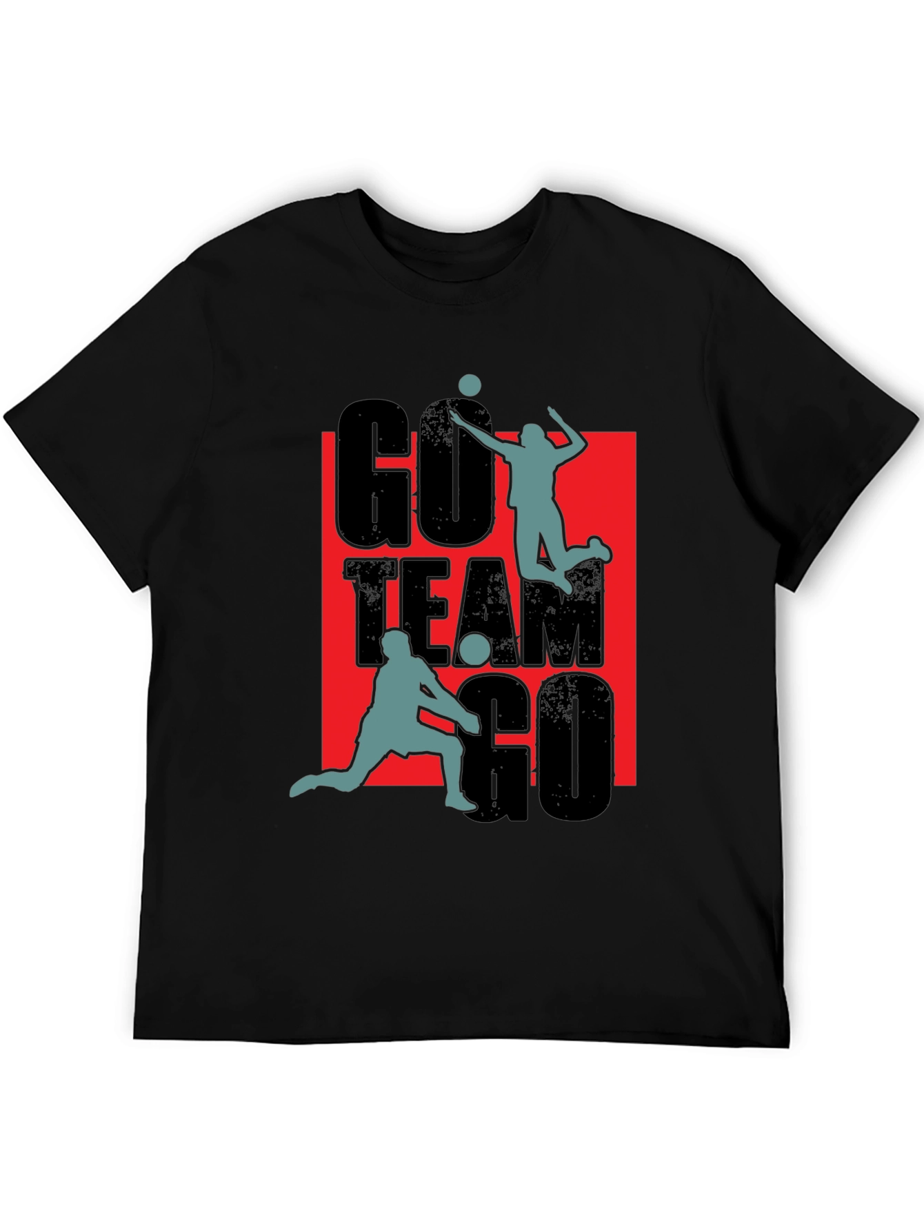 Go Team Go Volleyball Graphic T-Shirt