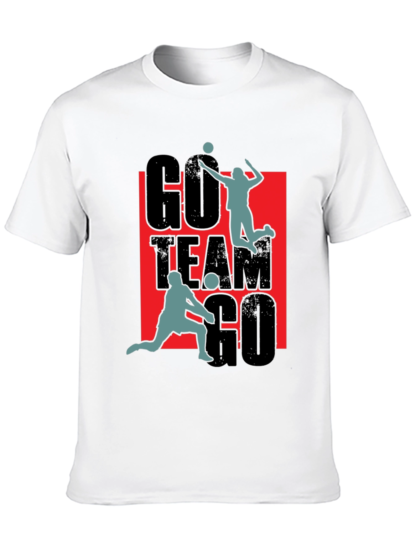 Go Team Go Volleyball Graphic T-Shirt