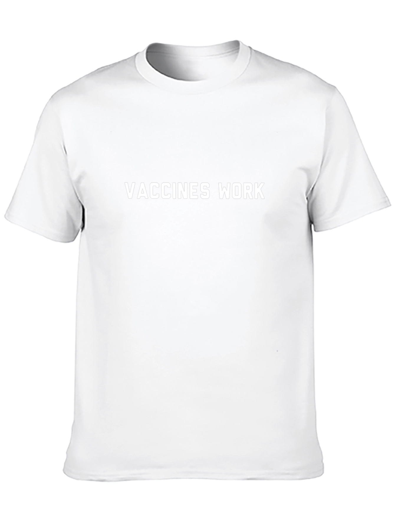 Vaccines Work Graphic Tee - Black Cotton T-Shirt