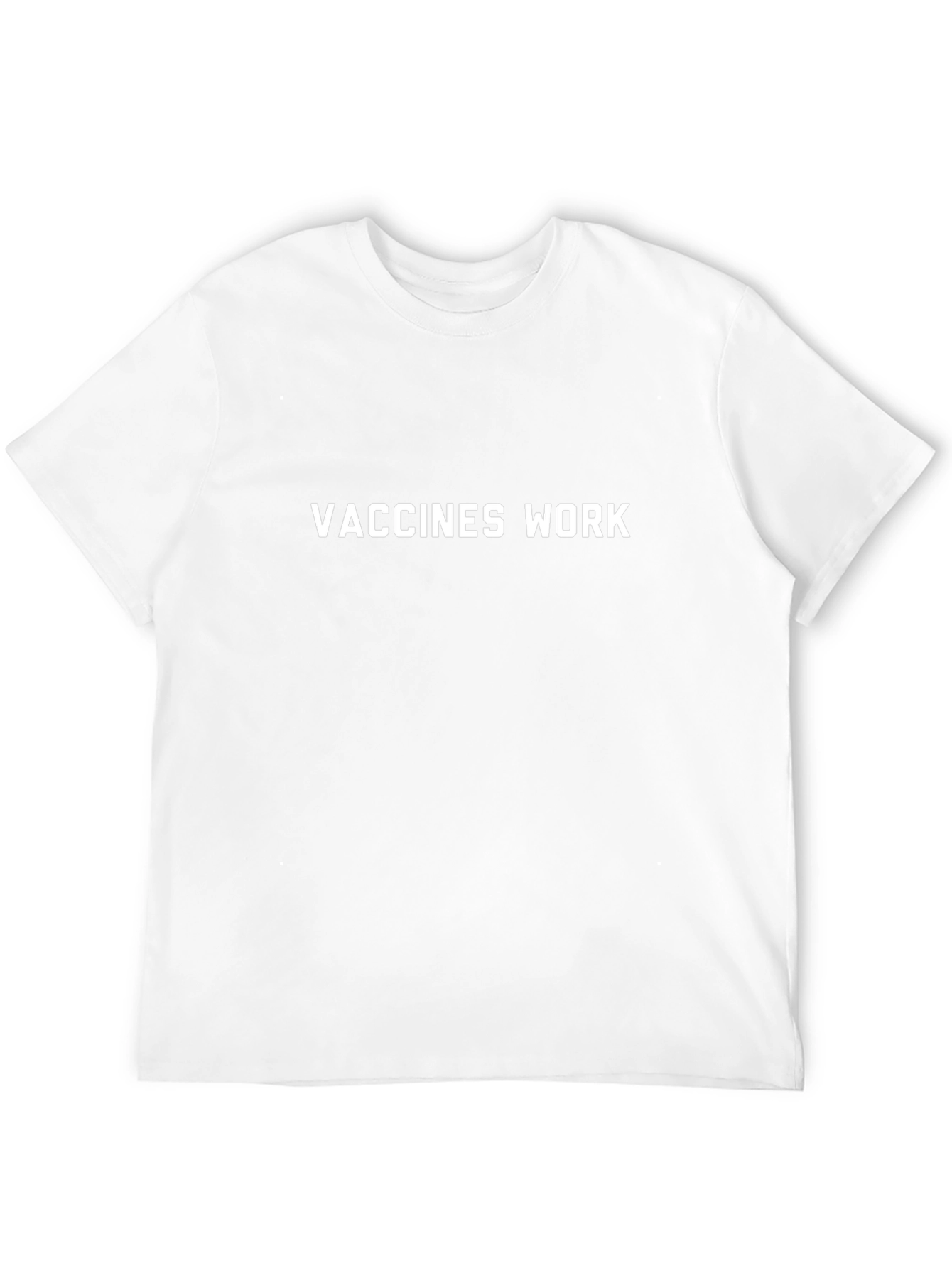 Vaccines Work Graphic Tee - Black Cotton T-Shirt