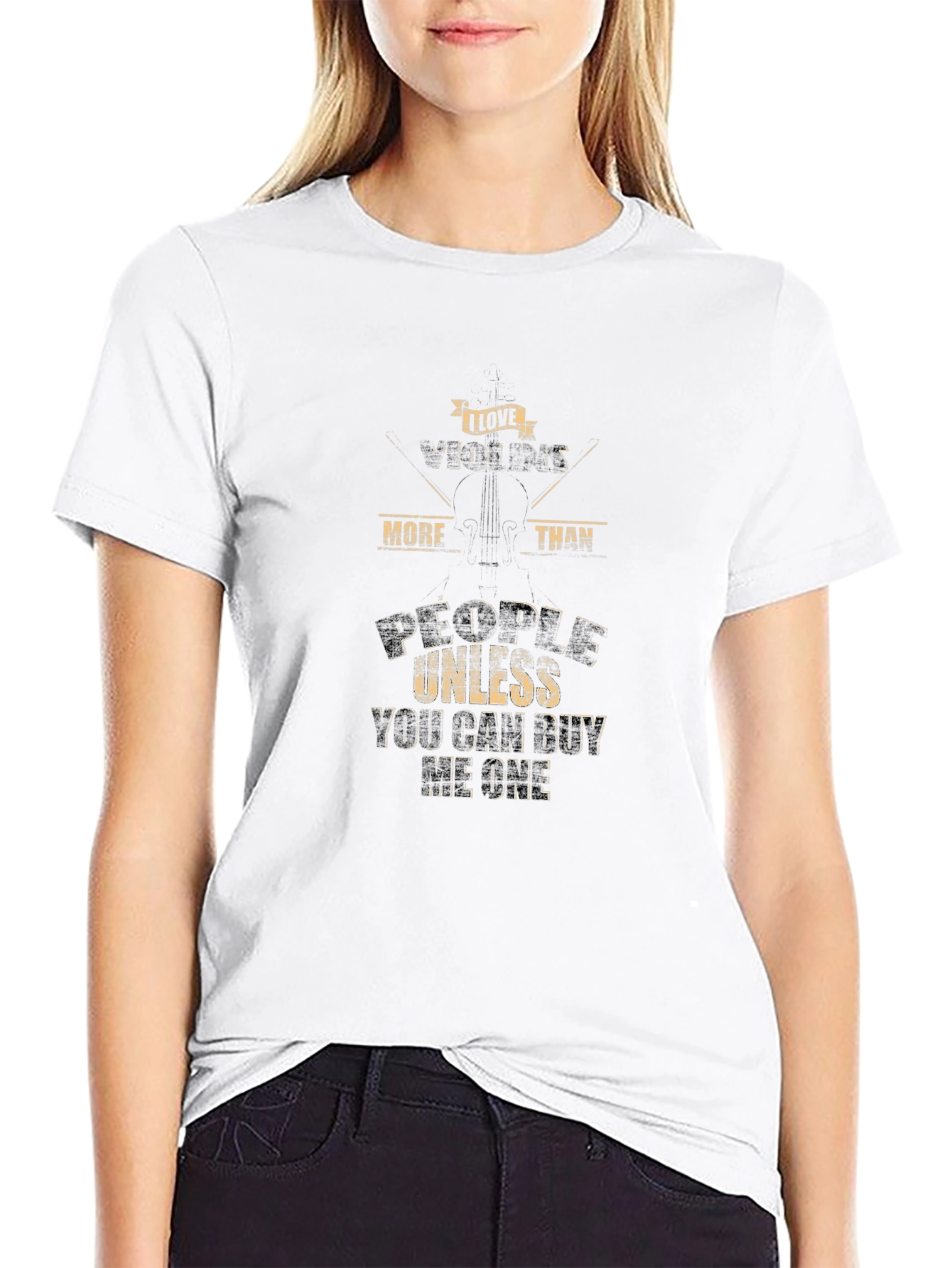 I Love Violins T-Shirt - Funny Musician Tee