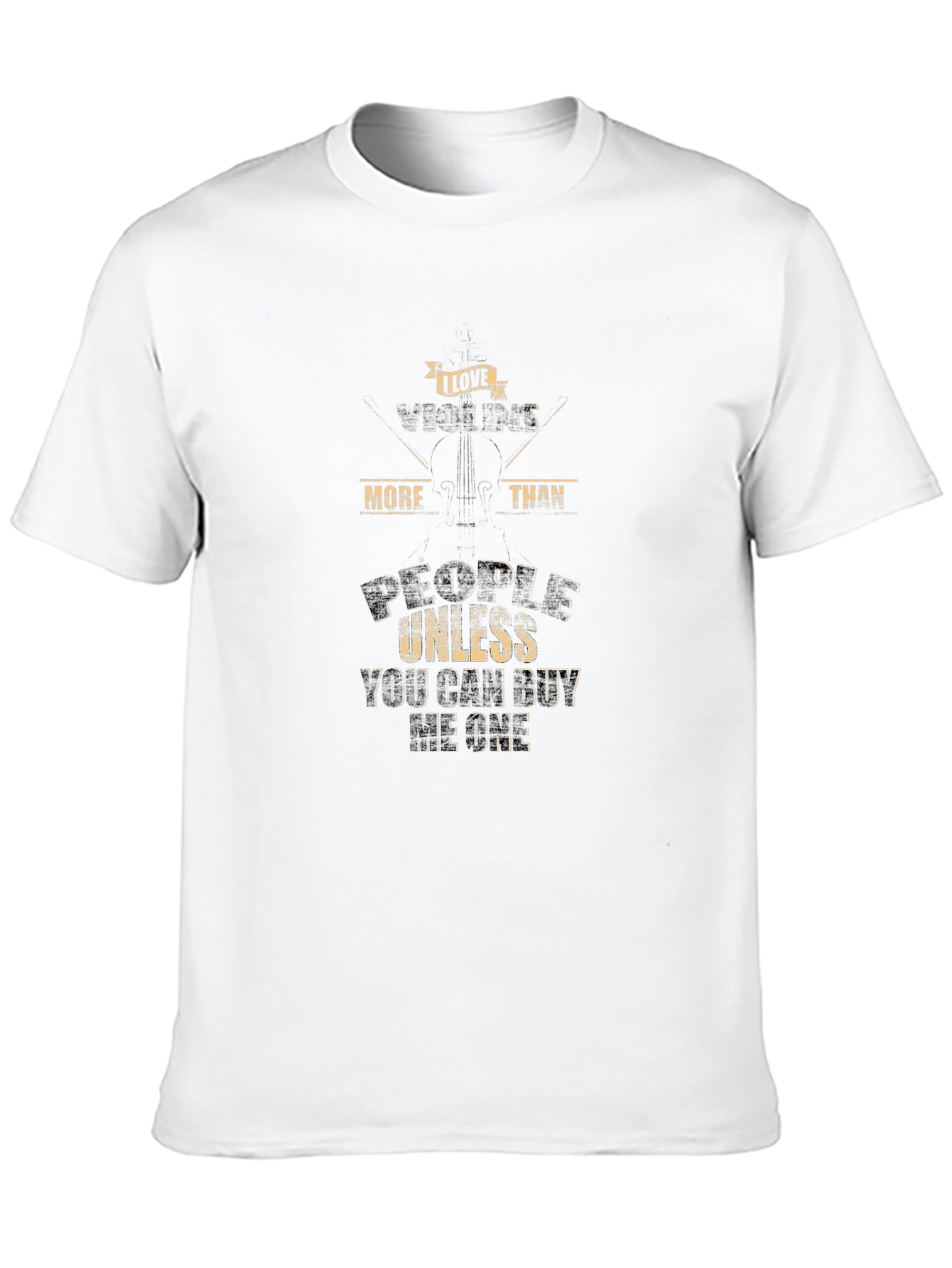 I Love Violins T-Shirt - Funny Musician Tee