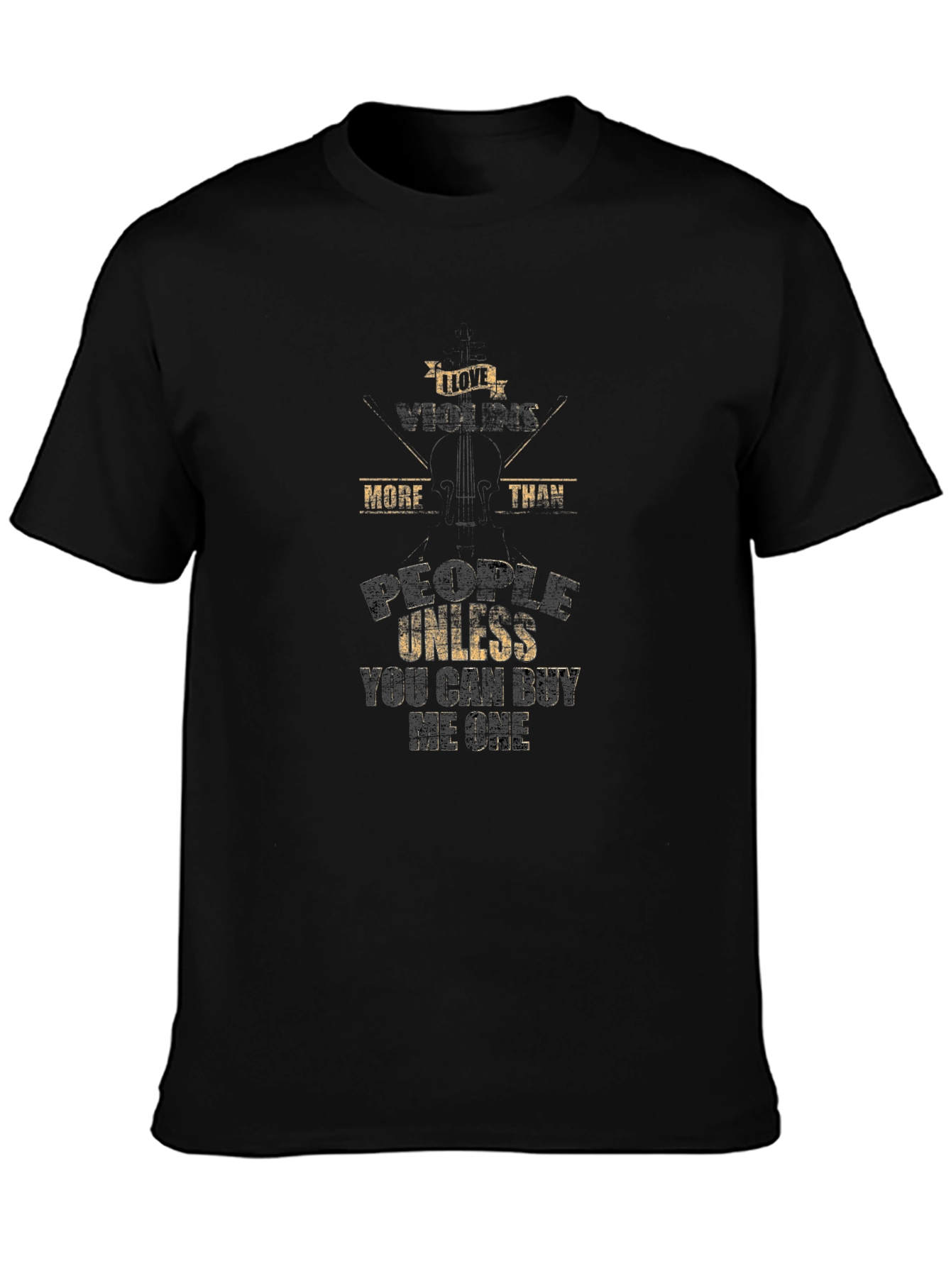 I Love Violins T-Shirt - Funny Musician Tee