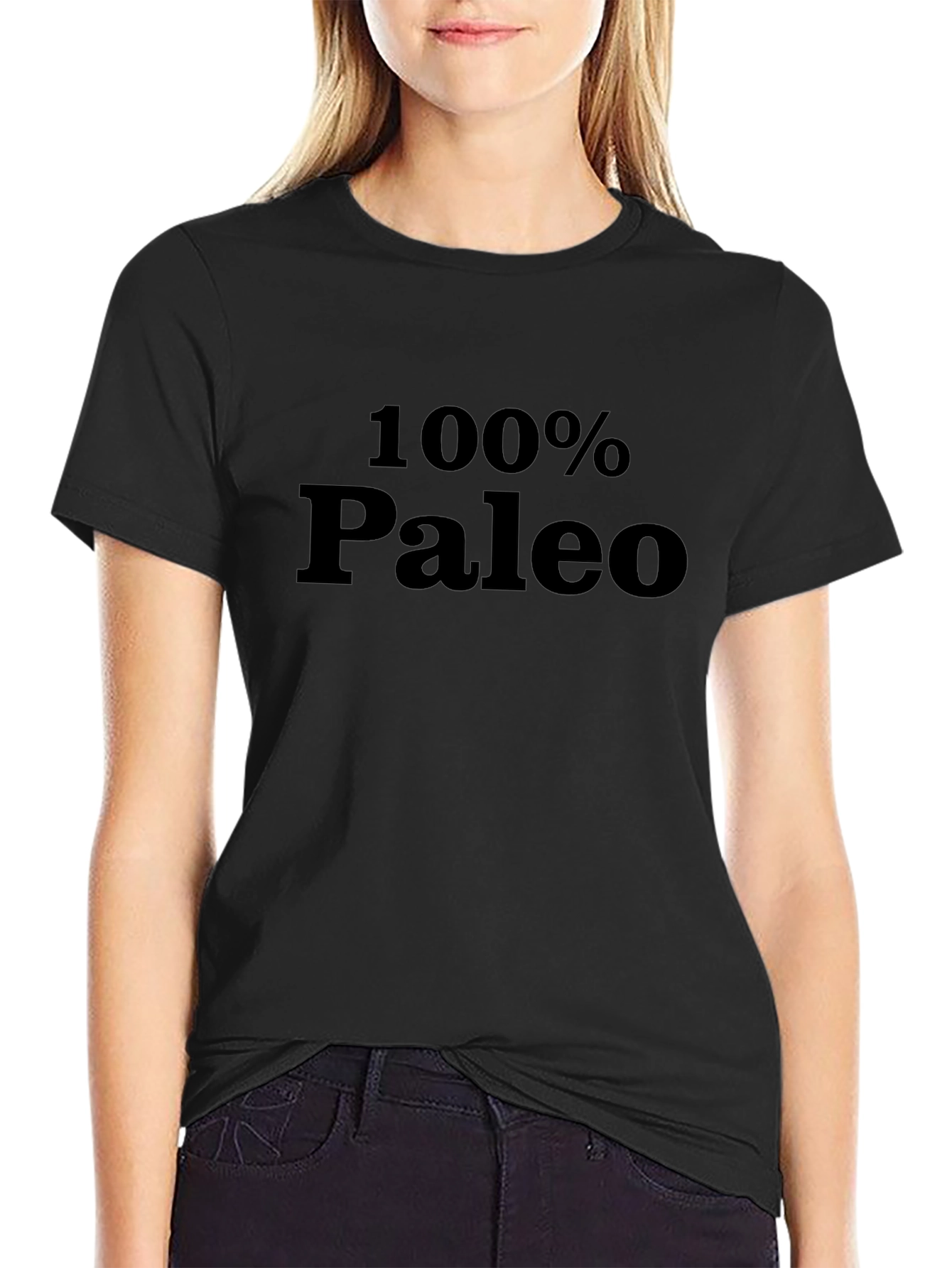 100% Paleo Black T-Shirt - Lifestyle Apparel