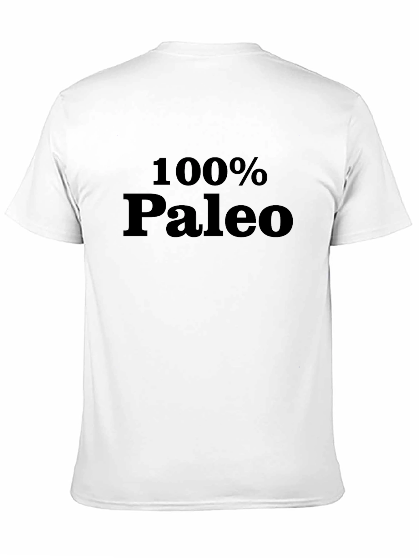 100% Paleo Black T-Shirt - Lifestyle Apparel
