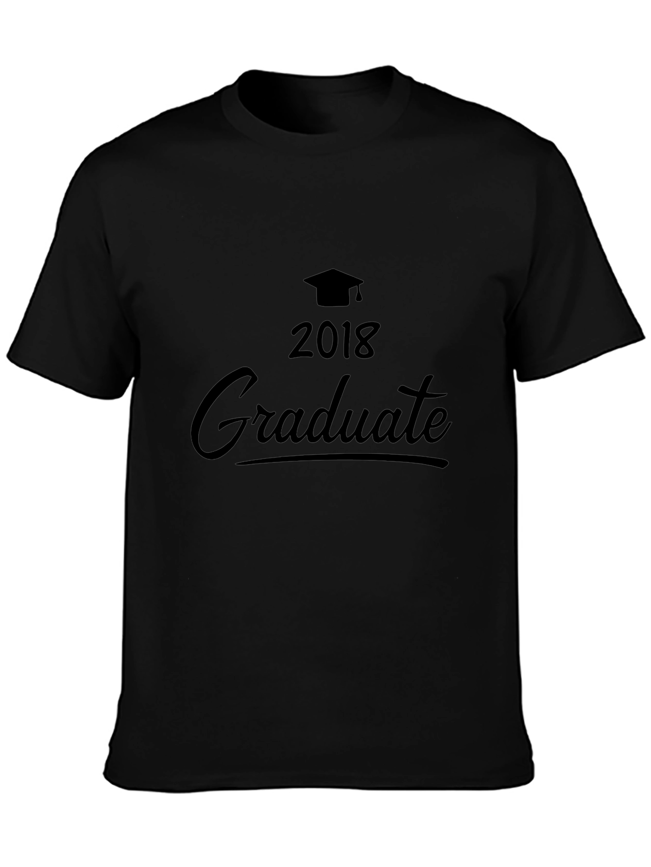 2018 Graduate Black Graphic Tee
