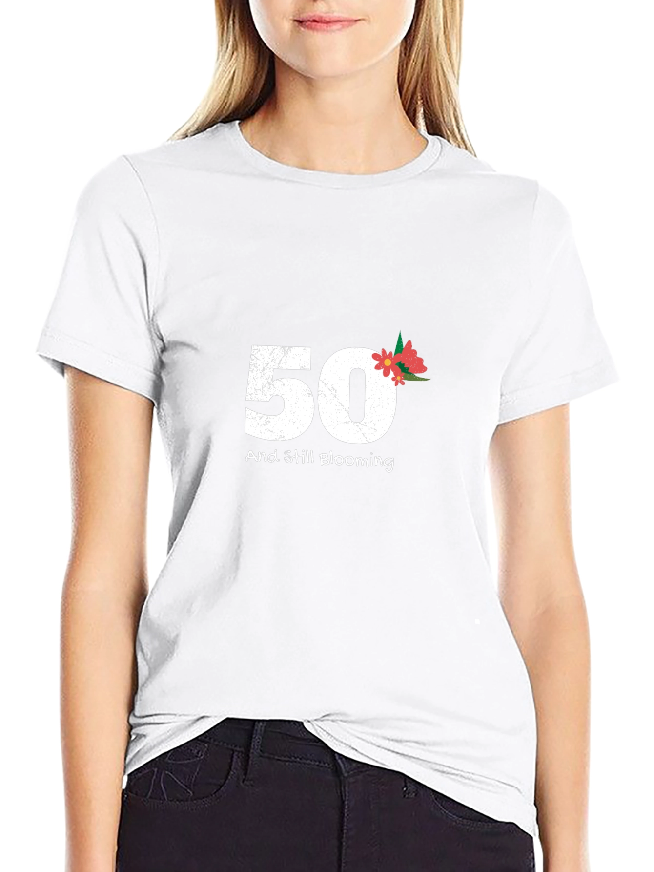 50 and Still Blooming Graphic Tee