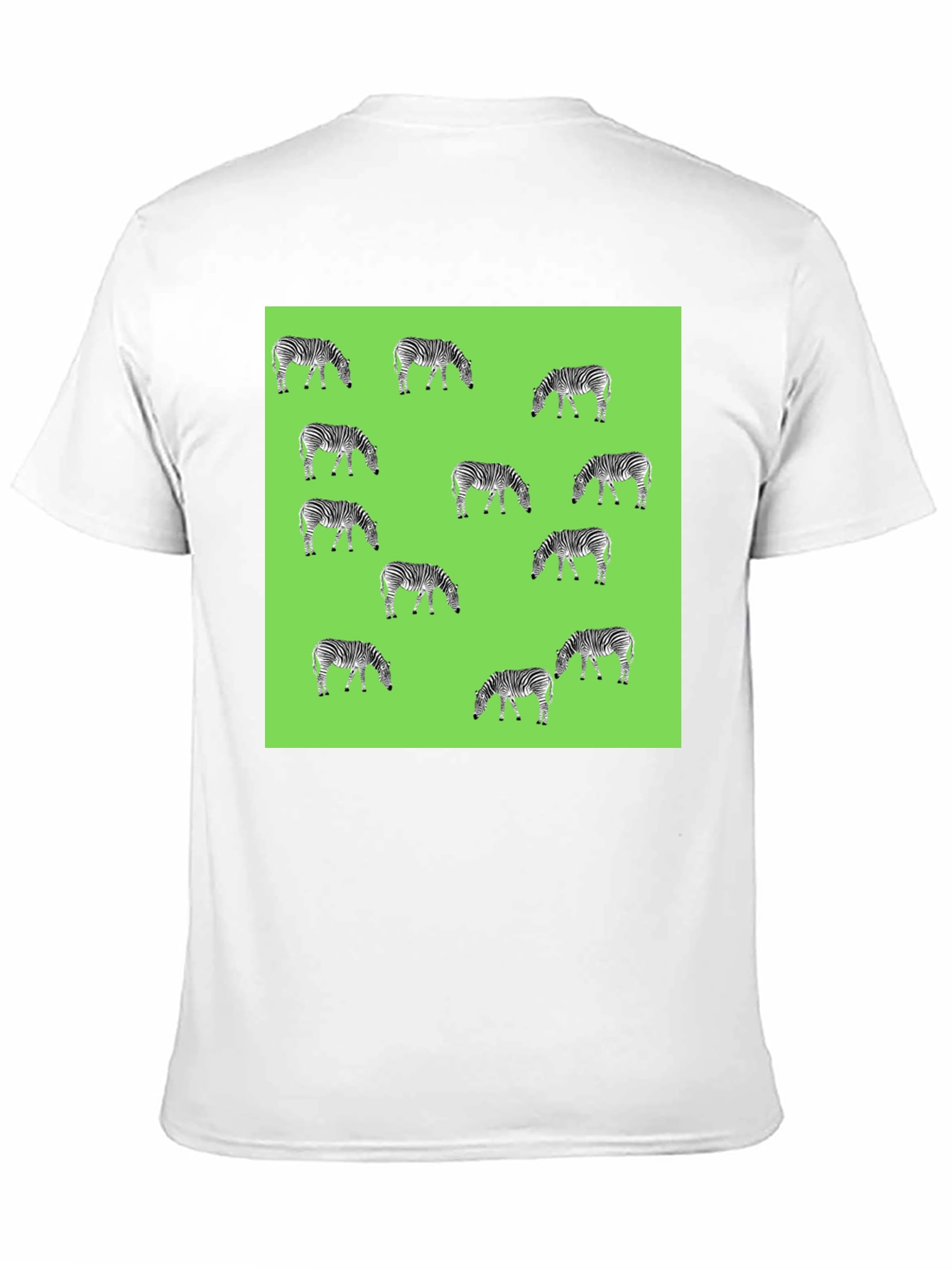 Zebra Pattern Black T-Shirt