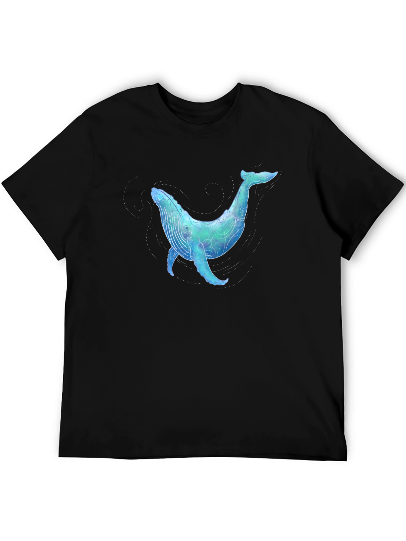 Whale Graphic Black T-Shirt