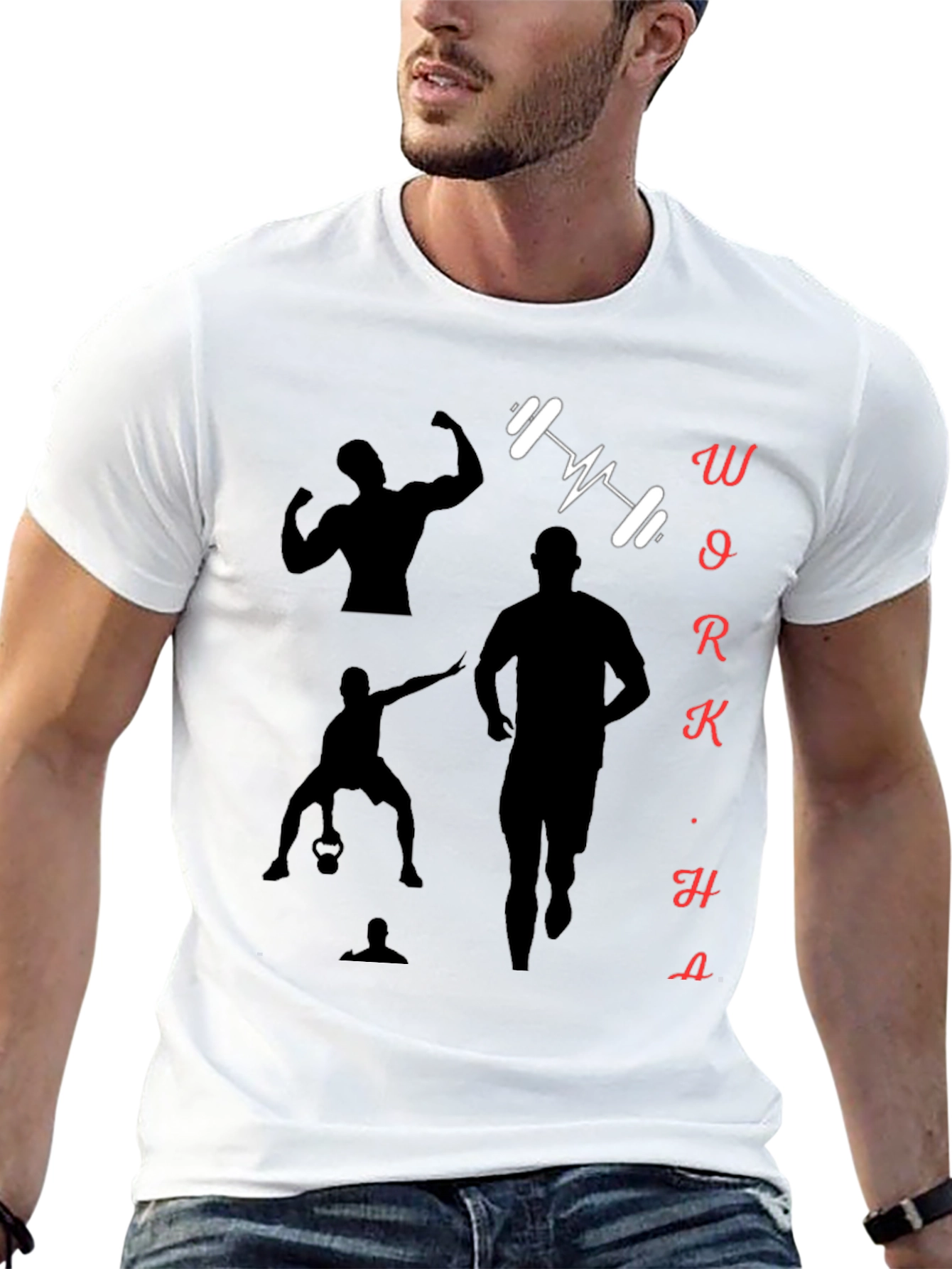 Workout Motivation Black Graphic Tee