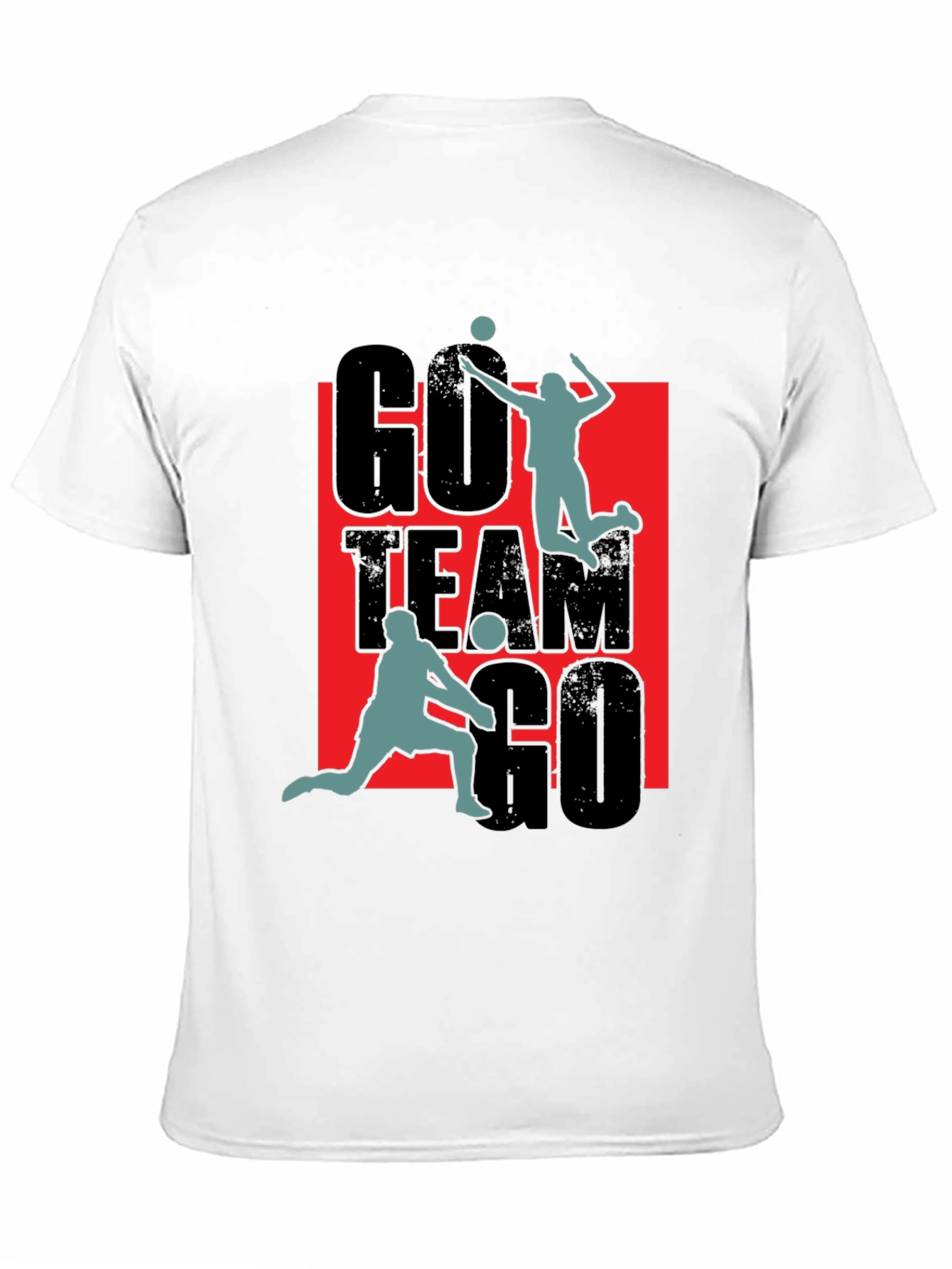 Go Team Go Volleyball Graphic T-Shirt