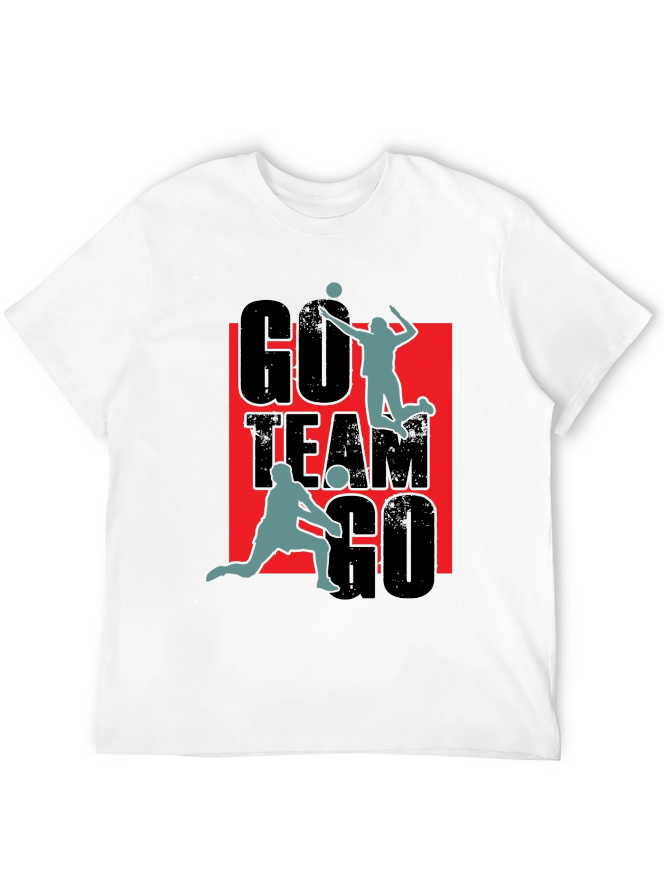 Go Team Go Volleyball Graphic T-Shirt