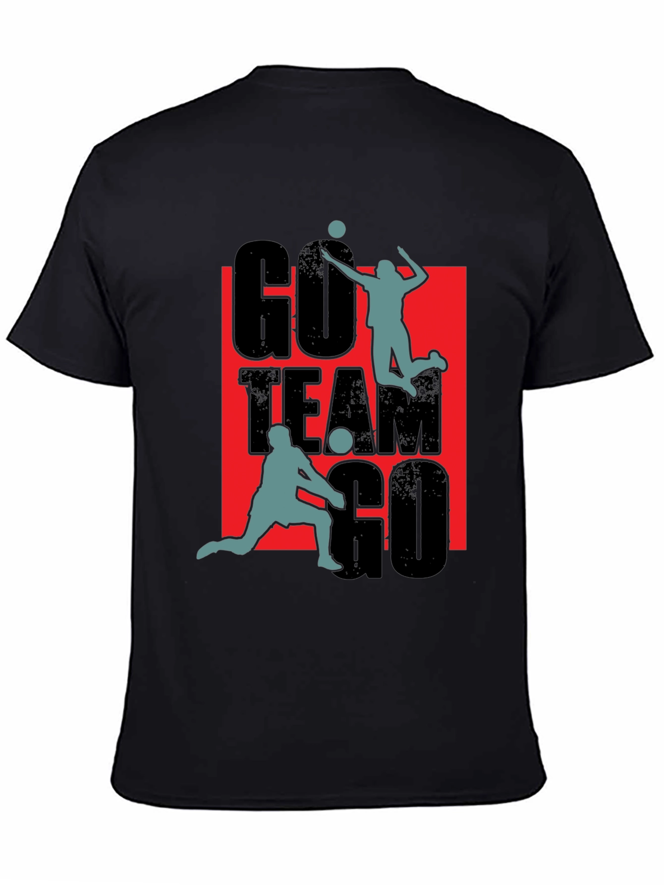 Go Team Go Volleyball Graphic T-Shirt