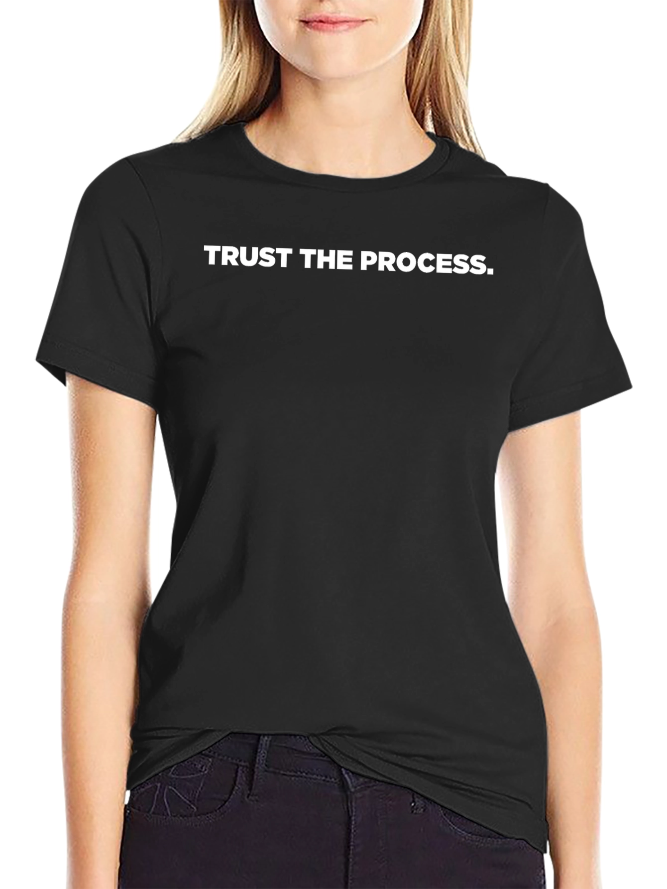 Trust The Process Black Graphic Tee