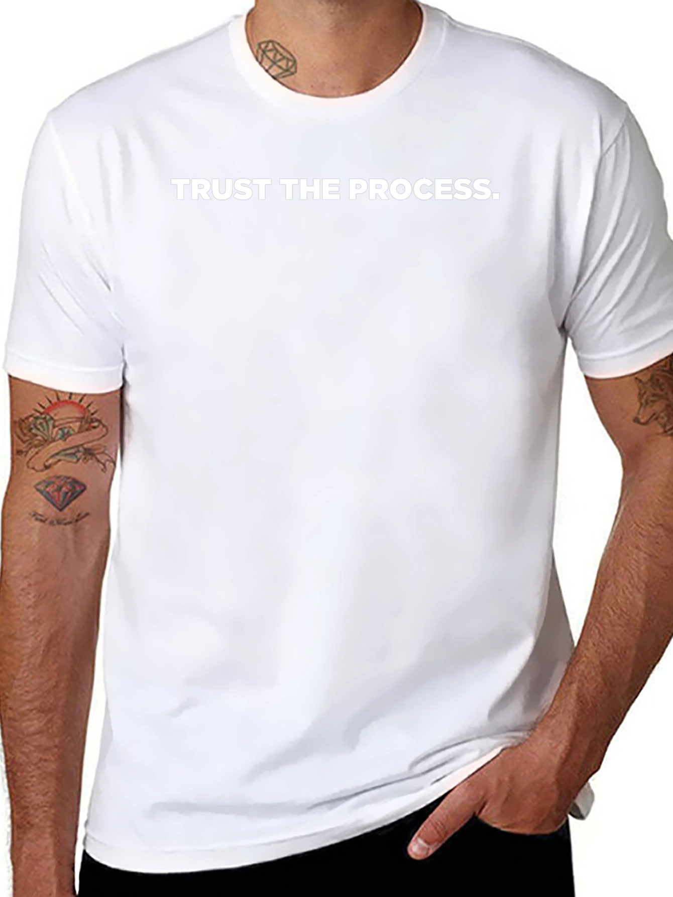 Trust The Process Black Graphic Tee