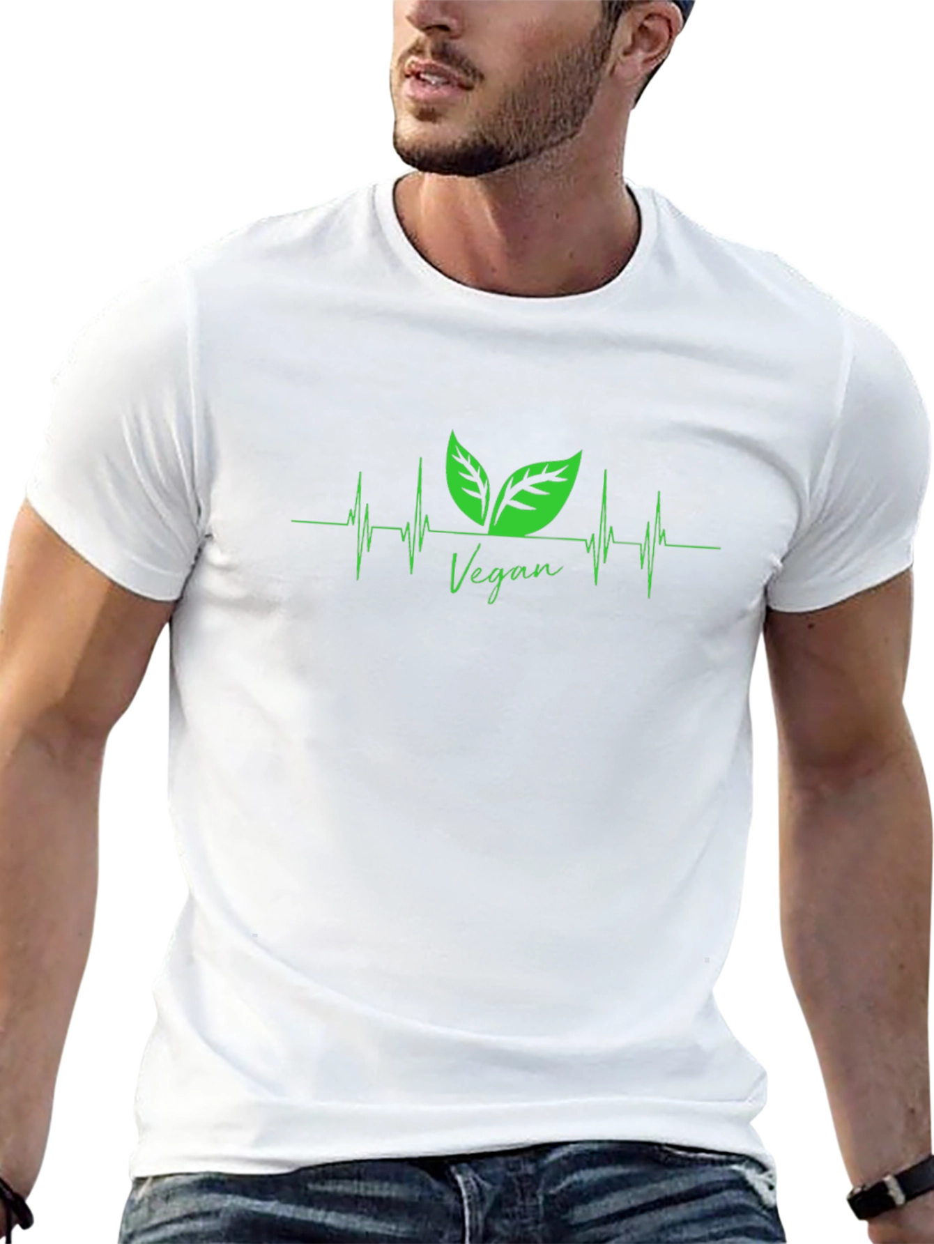 Vegan Heartbeat T-Shirt - Plant Based Lifestyle