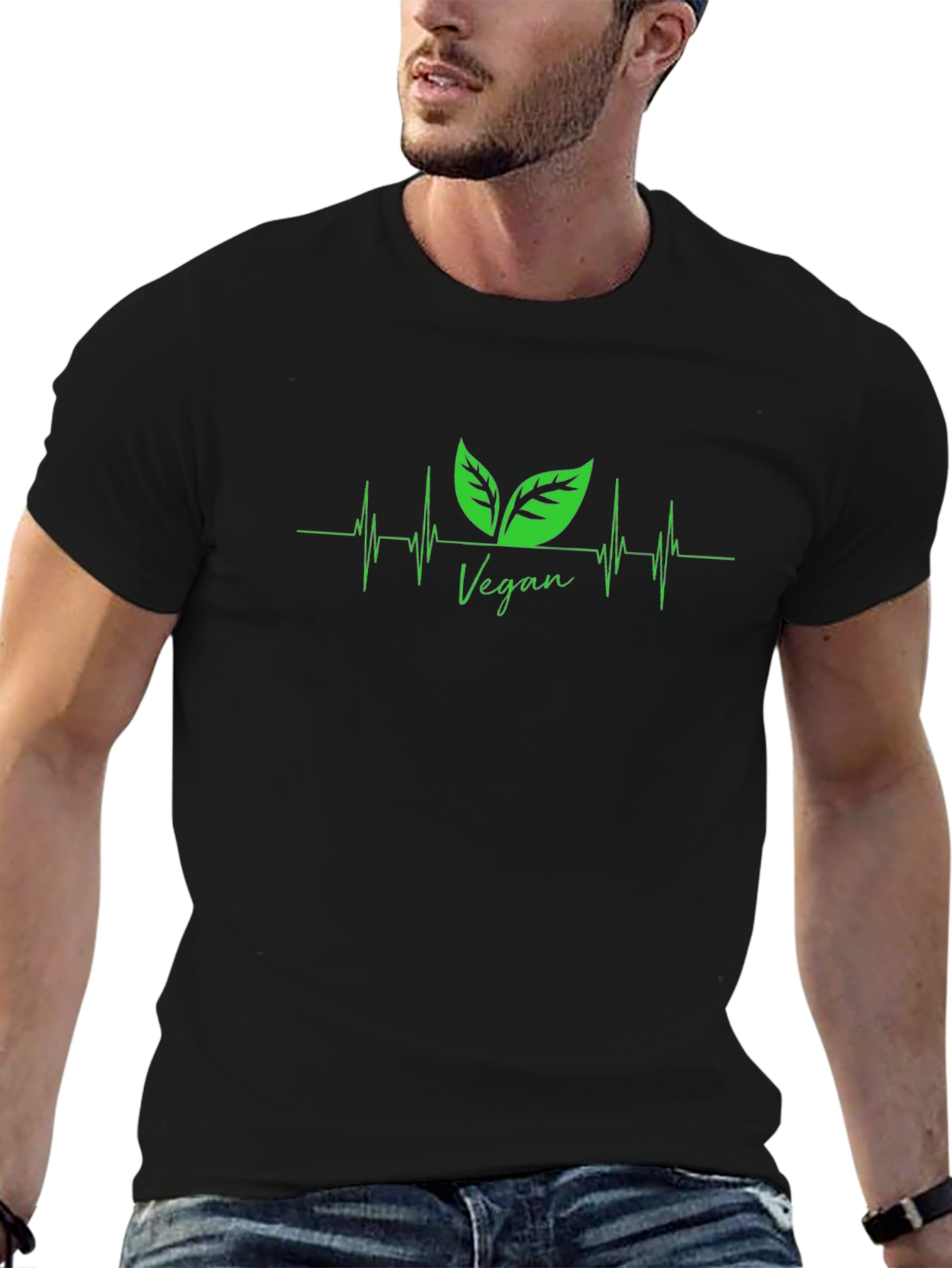 Vegan Heartbeat T-Shirt - Plant Based Lifestyle