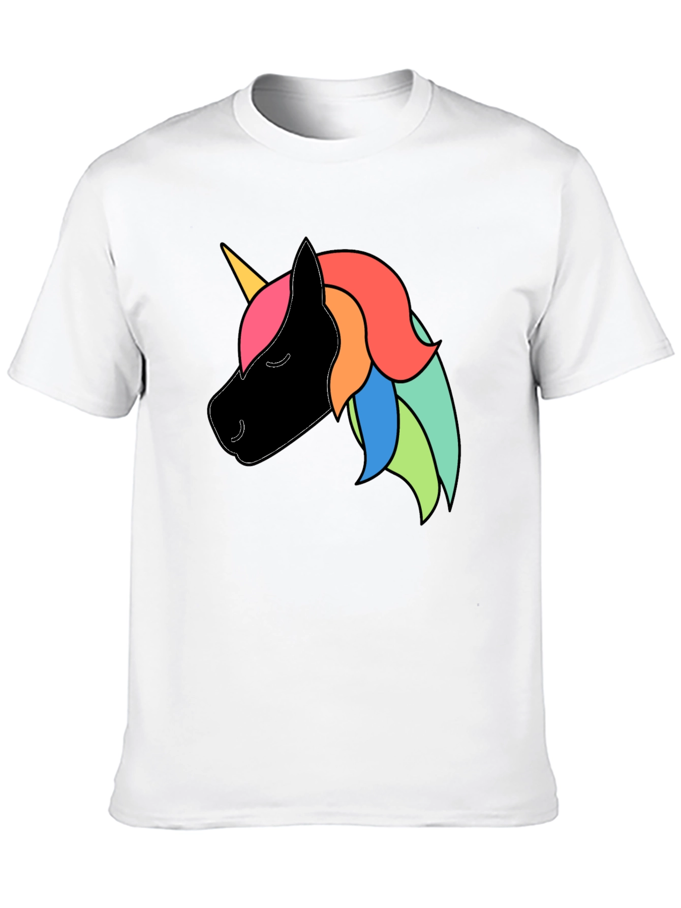 Unicorn Graphic Black T-Shirt