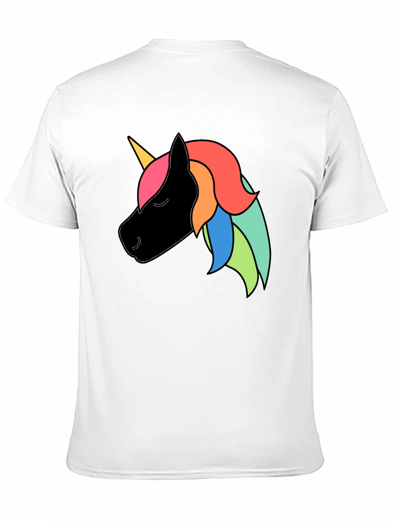 Unicorn Graphic Black T-Shirt