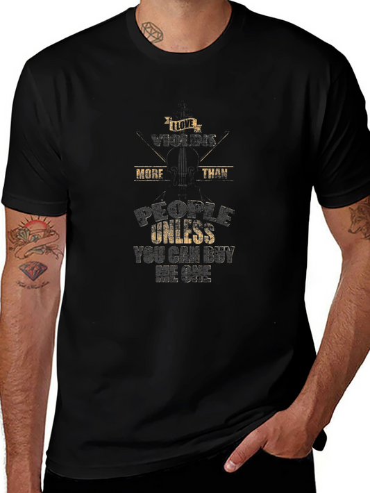 I Love Violins T-Shirt - Funny Musician Tee
