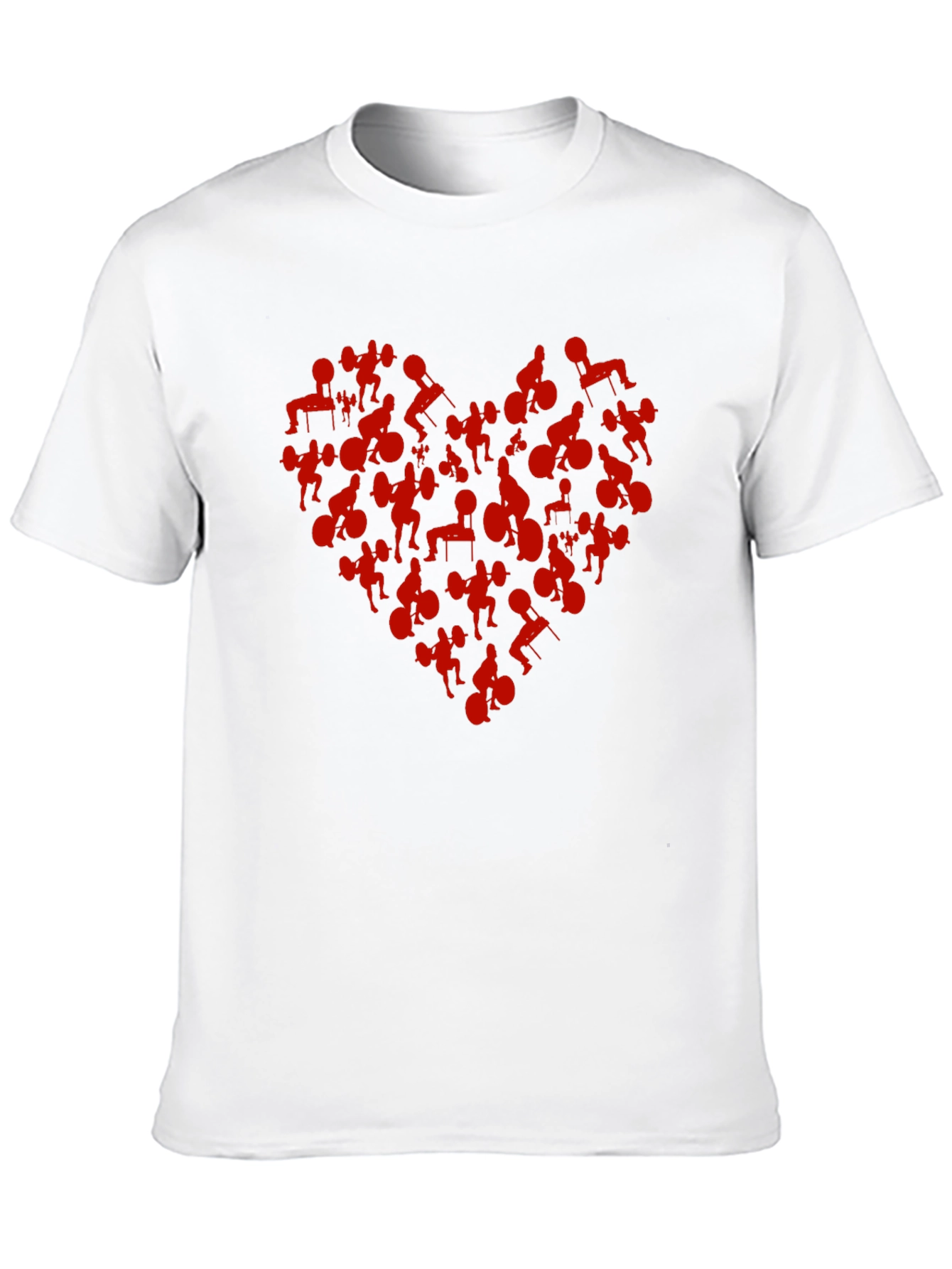 Weightlifting Heart Graphic Tee - Black