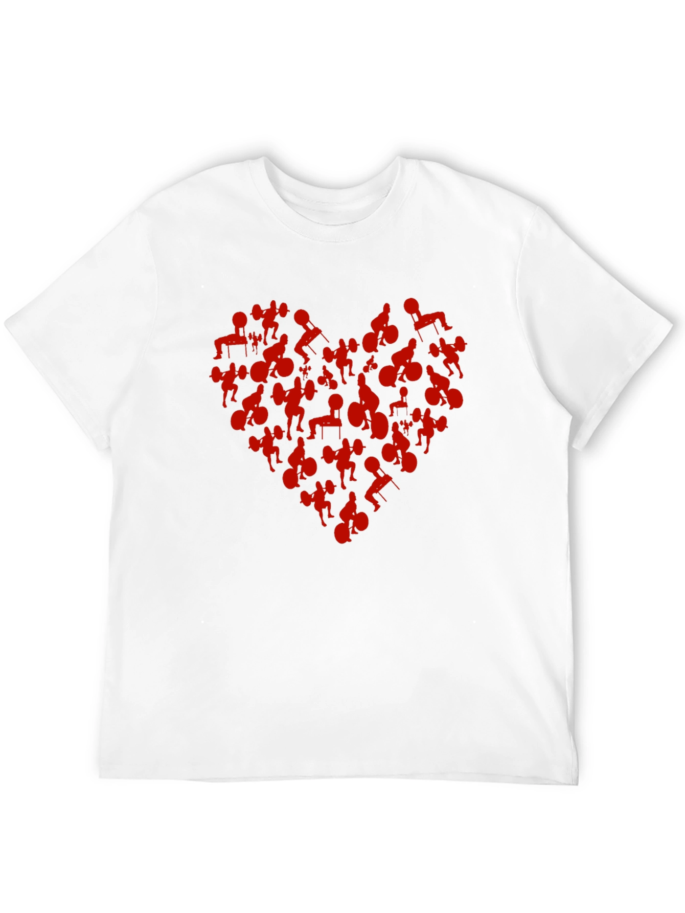 Weightlifting Heart Graphic Tee - Black