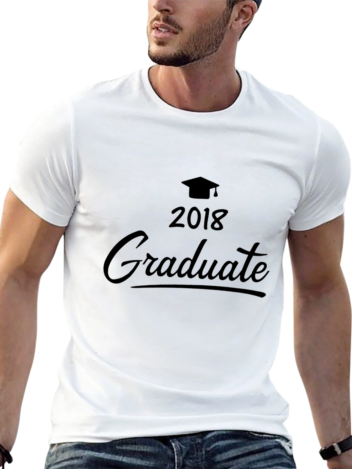 2018 Graduate Black Graphic Tee