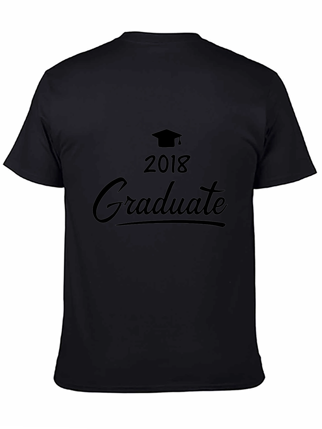 2018 Graduate Black Graphic Tee