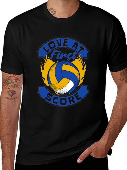 Love at First Score Volleyball Graphic Tee