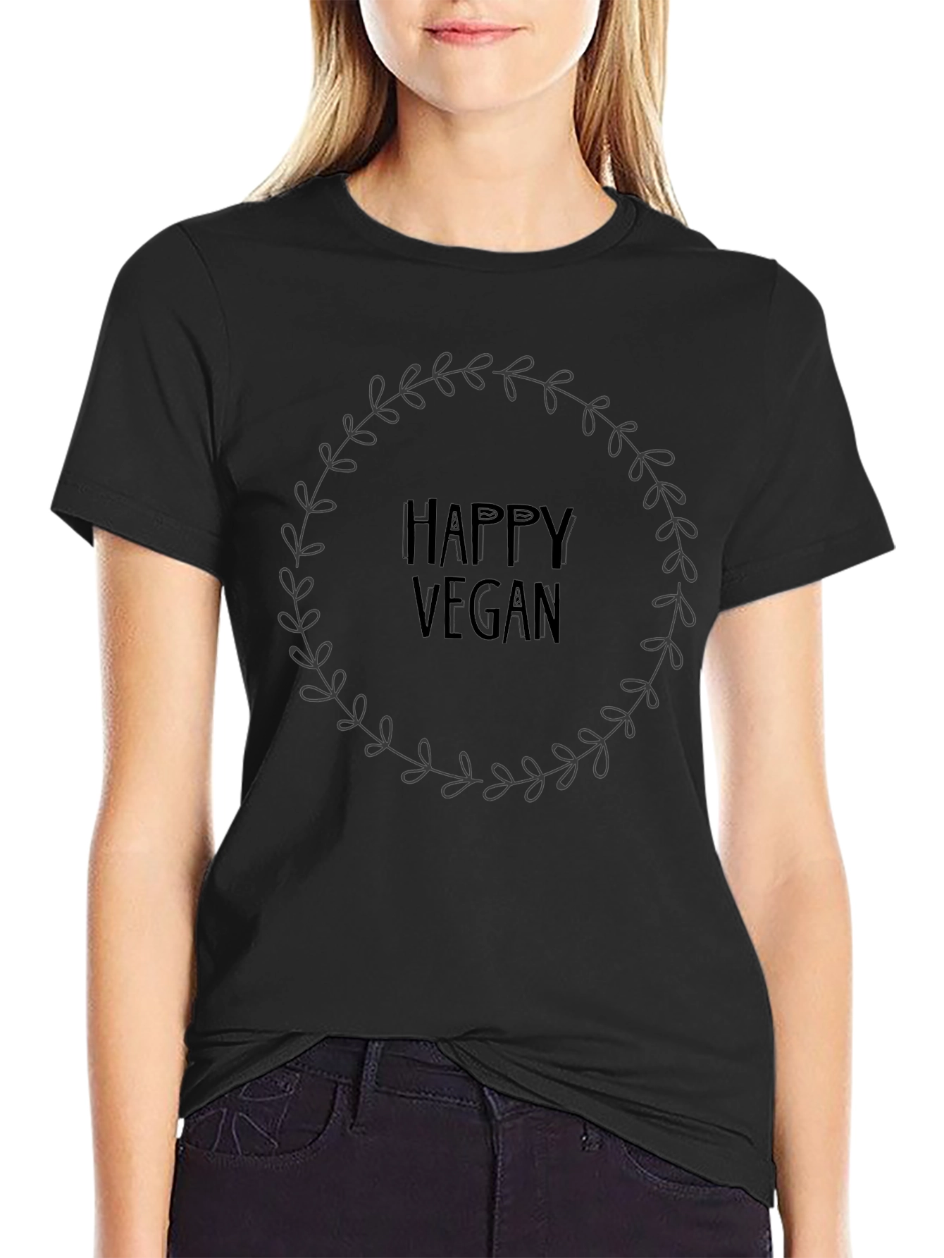 Happy Vegan Tee - Unisex Crew Neck