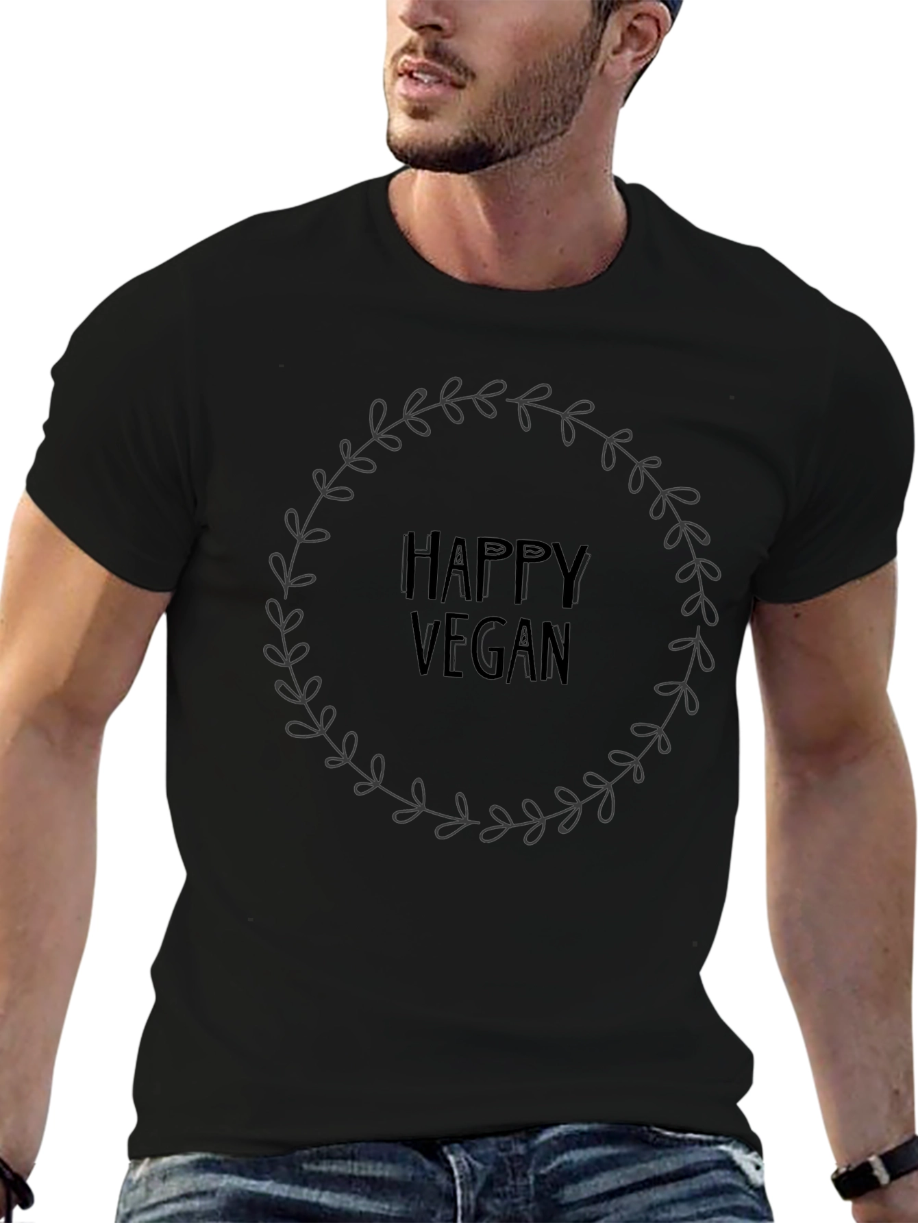 Happy Vegan Tee - Unisex Crew Neck
