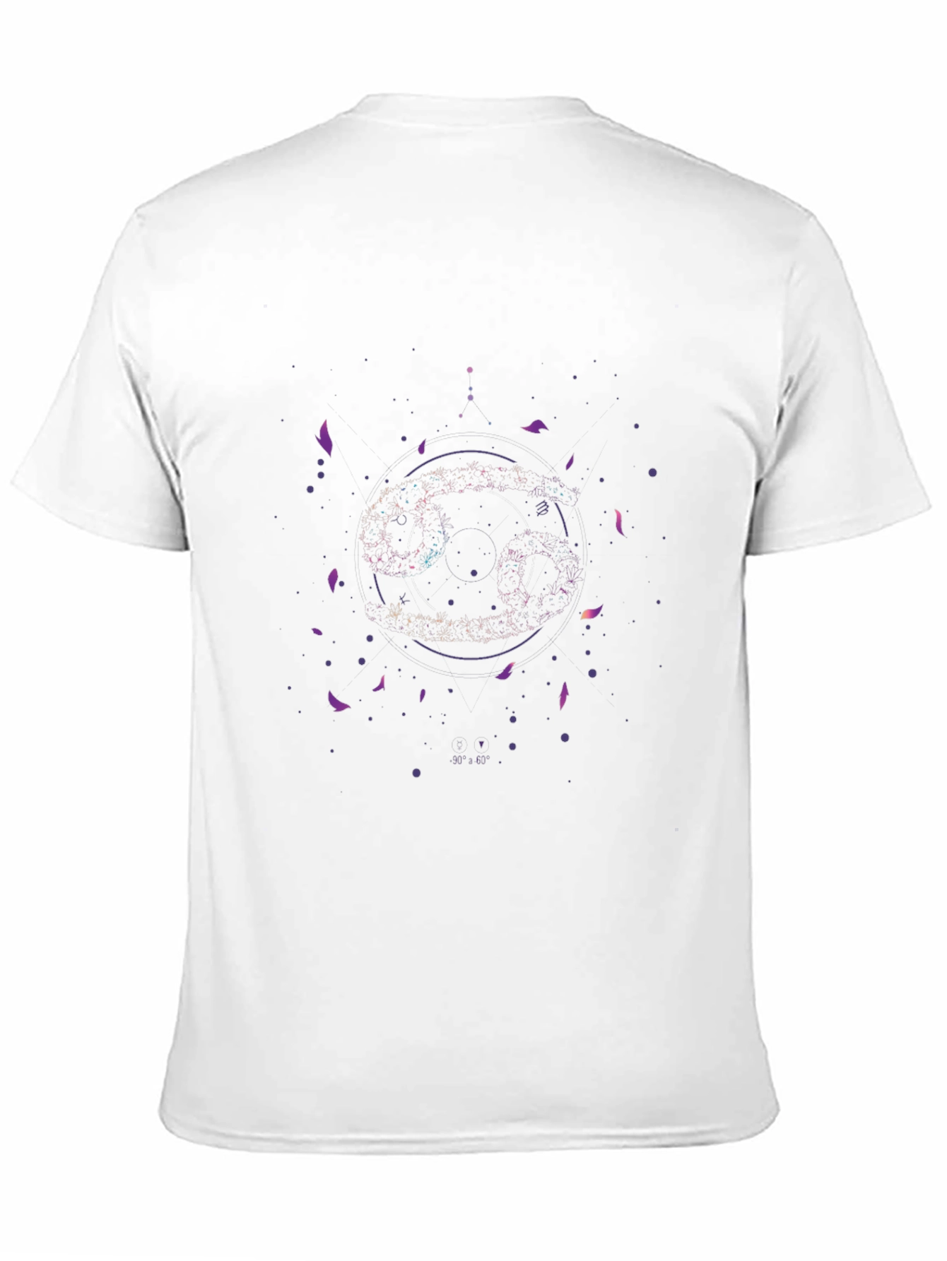 Zodiac Cancer Constellation Graphic Tee - Black