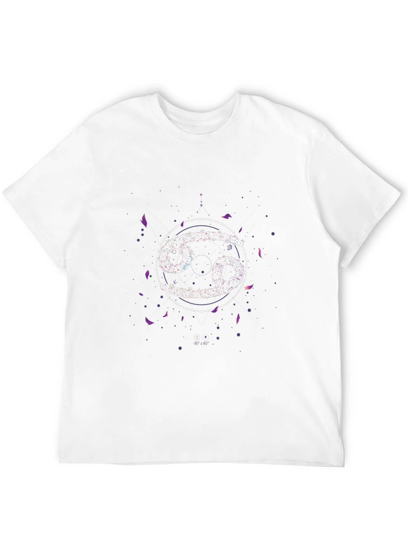 Zodiac Cancer Constellation Graphic Tee - Black