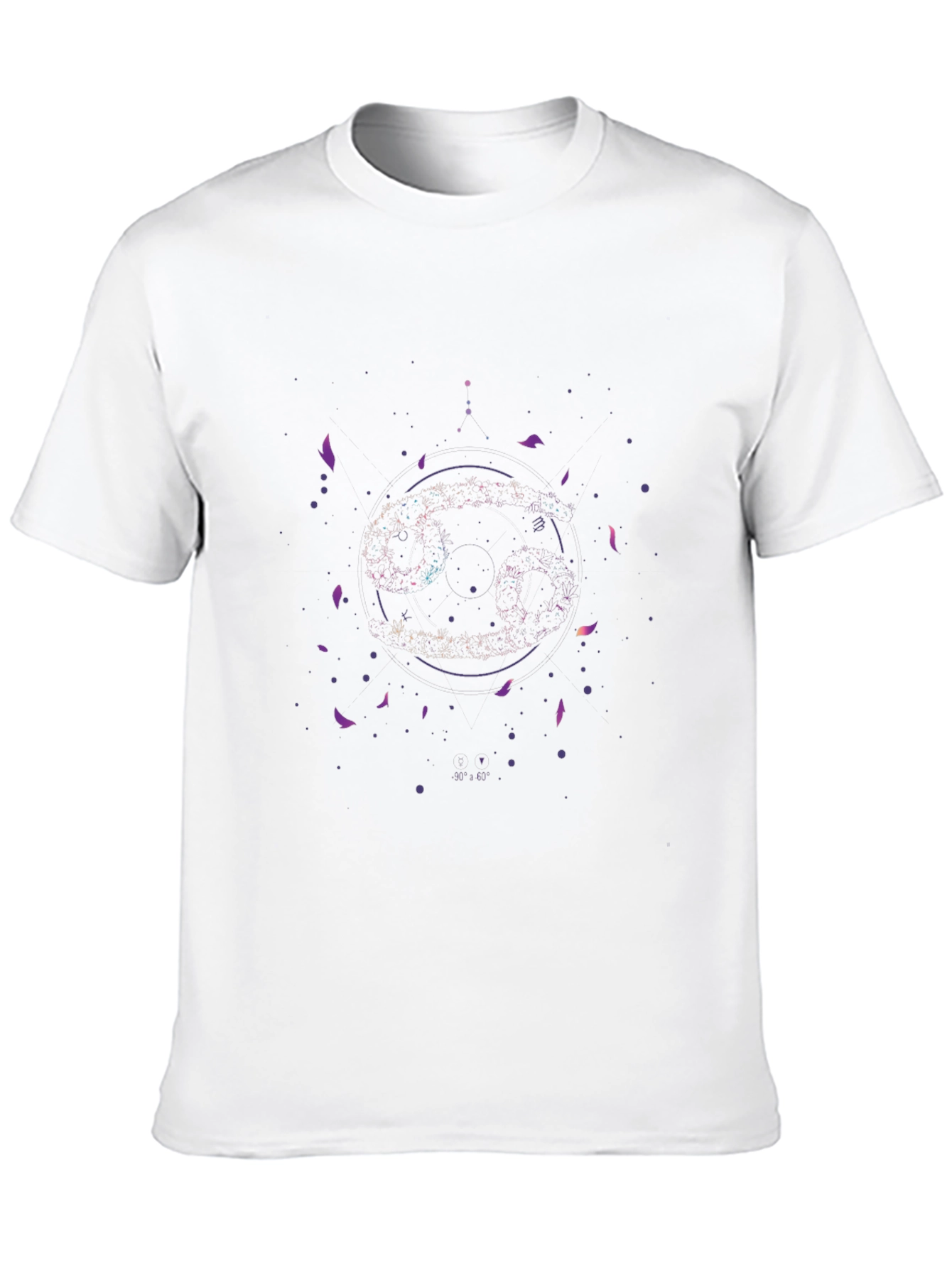 Zodiac Cancer Constellation Graphic Tee - Black