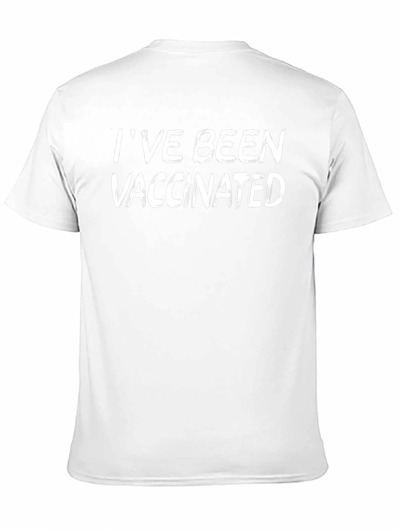 Vaccinated Graphic Tee - Black Cotton Blend