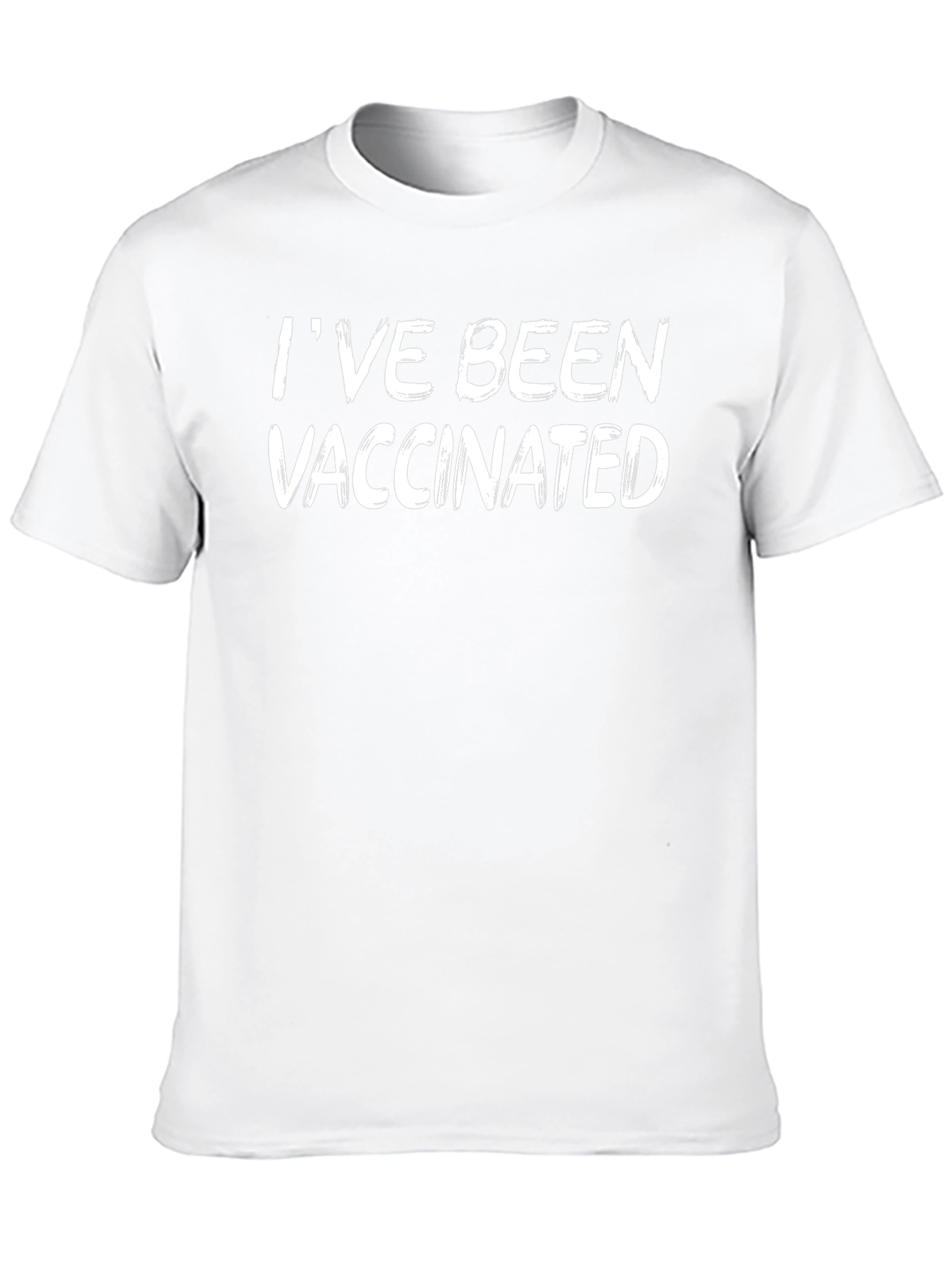 Vaccinated Graphic Tee - Black Cotton Blend