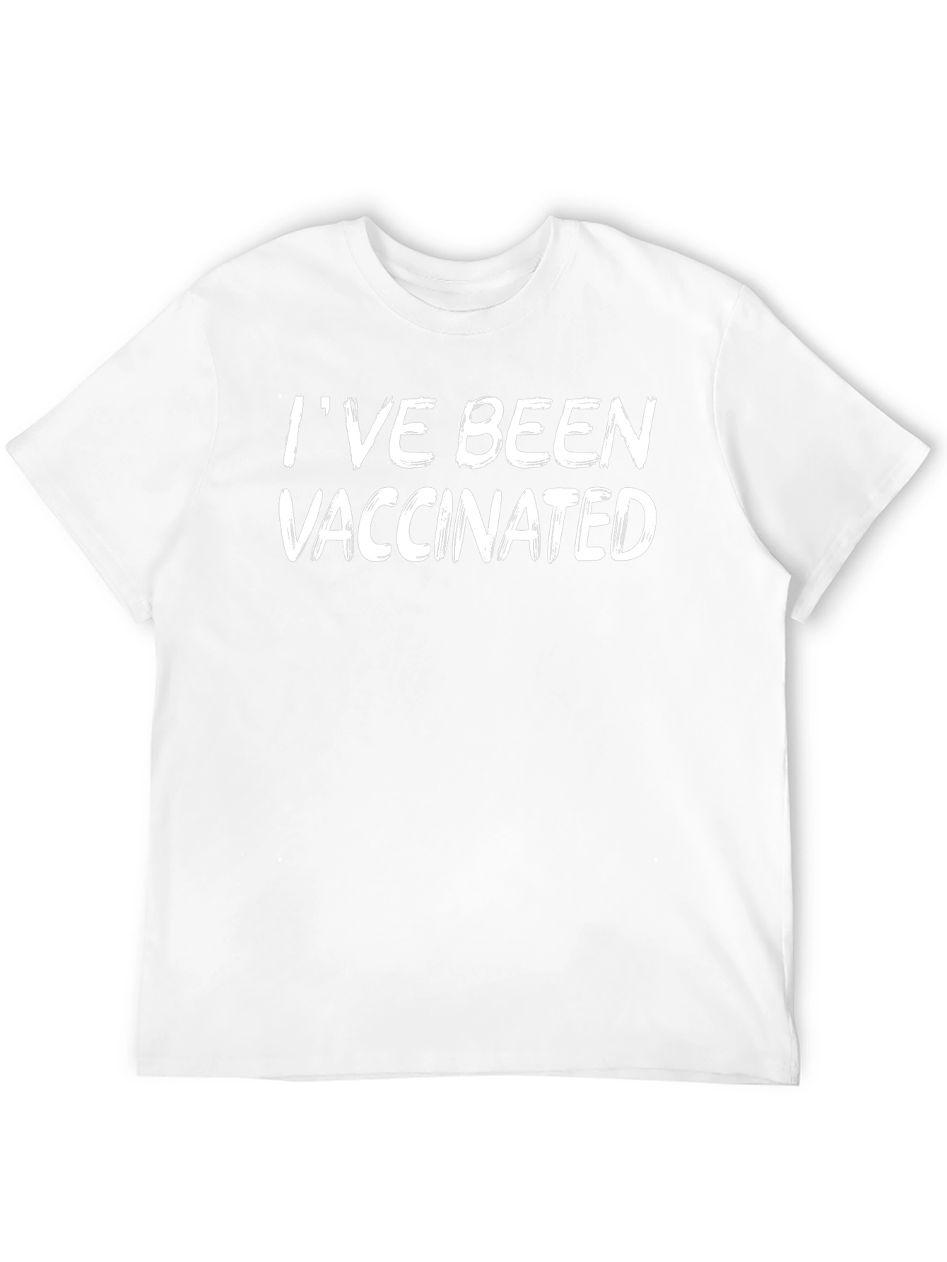 Vaccinated Graphic Tee - Black Cotton Blend