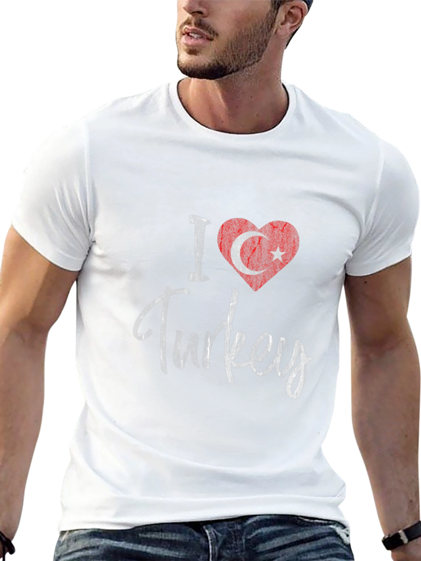 I Love Turkey T-Shirt - Turkish Flag Heart