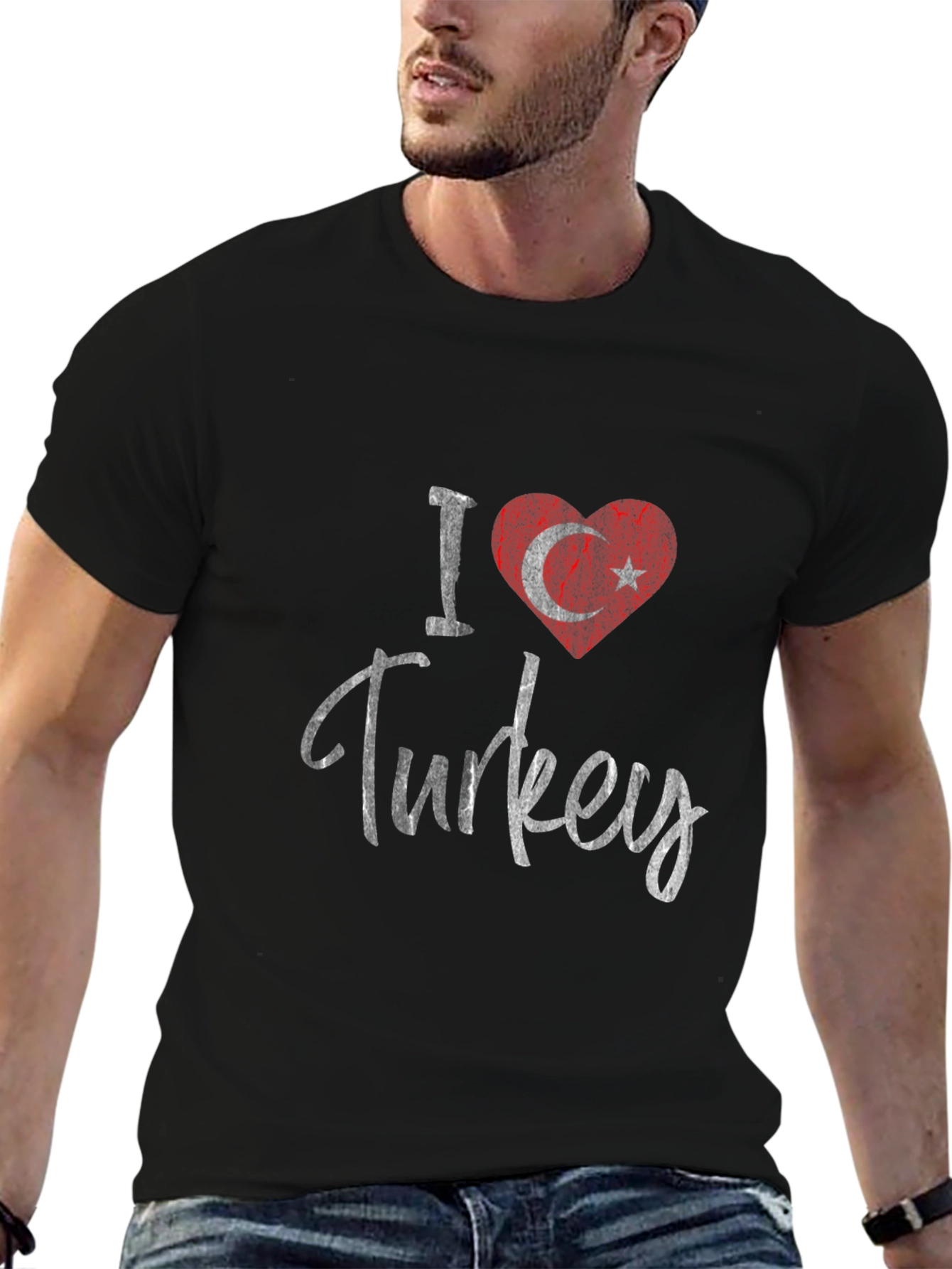 I Love Turkey T-Shirt - Turkish Flag Heart