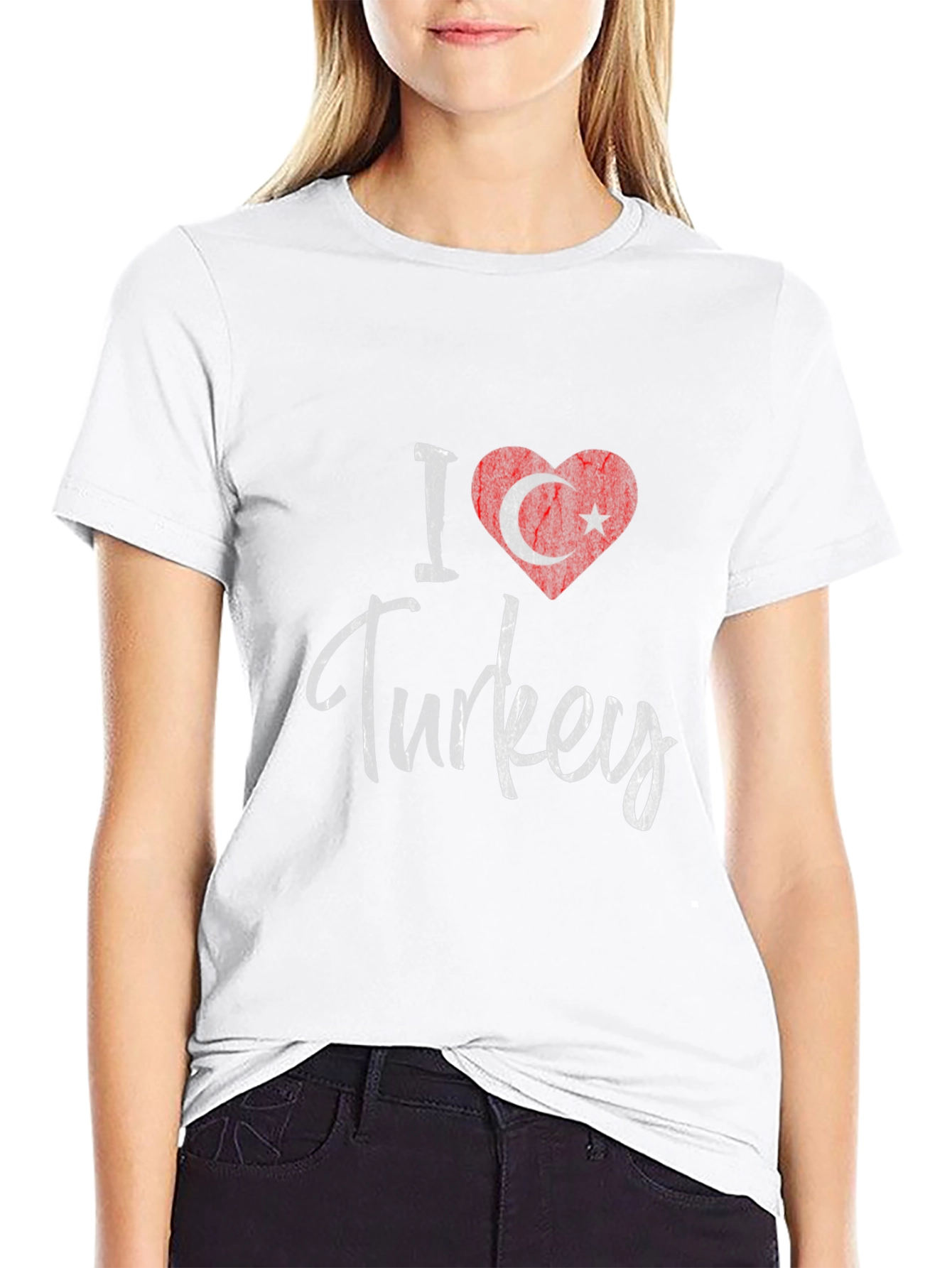 I Love Turkey T-Shirt - Turkish Flag Heart