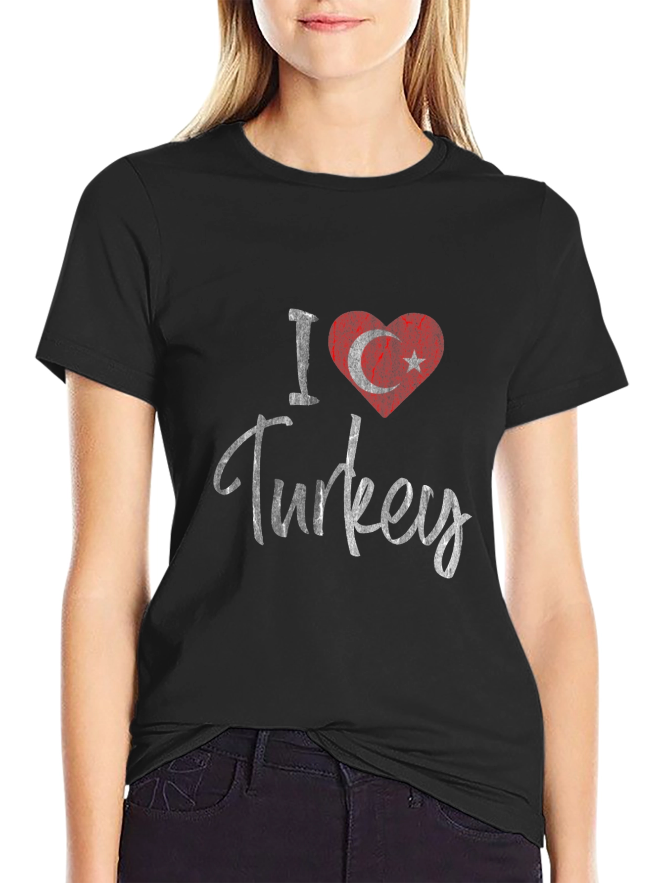 I Love Turkey T-Shirt - Turkish Flag Heart