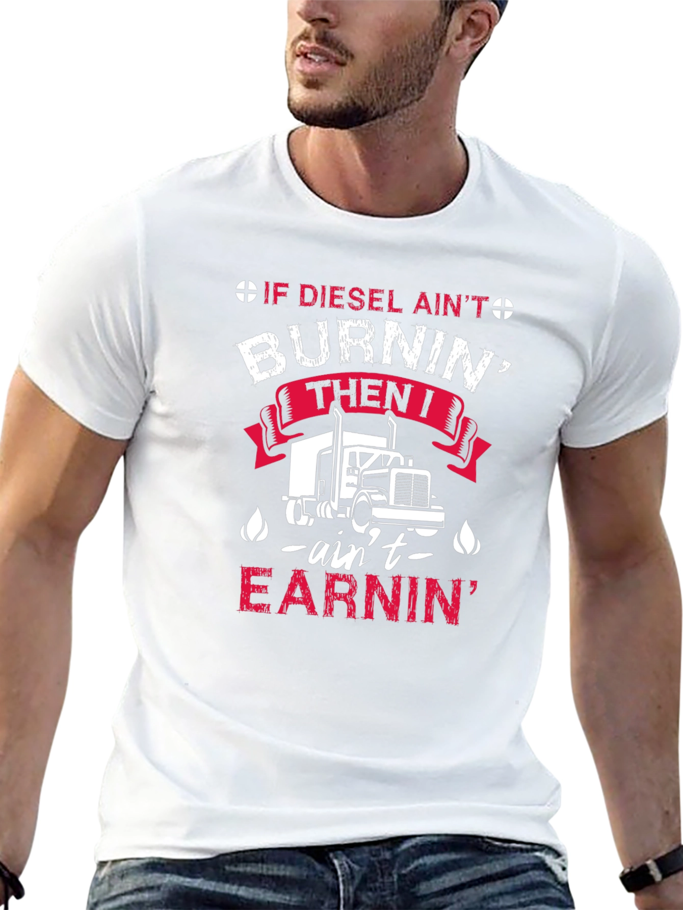 Diesel Burnin Trucker T-Shirt