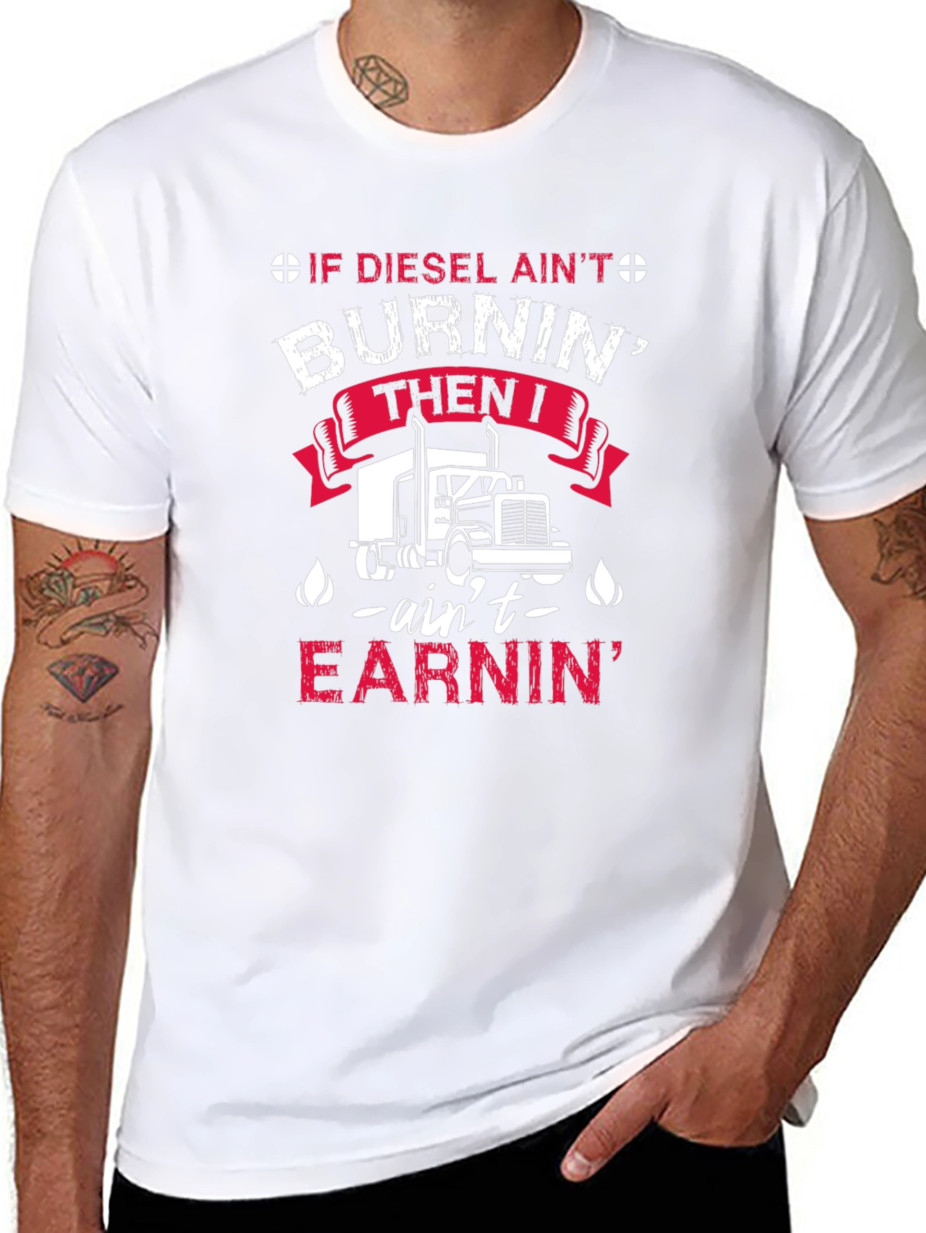 Diesel Burnin Trucker T-Shirt