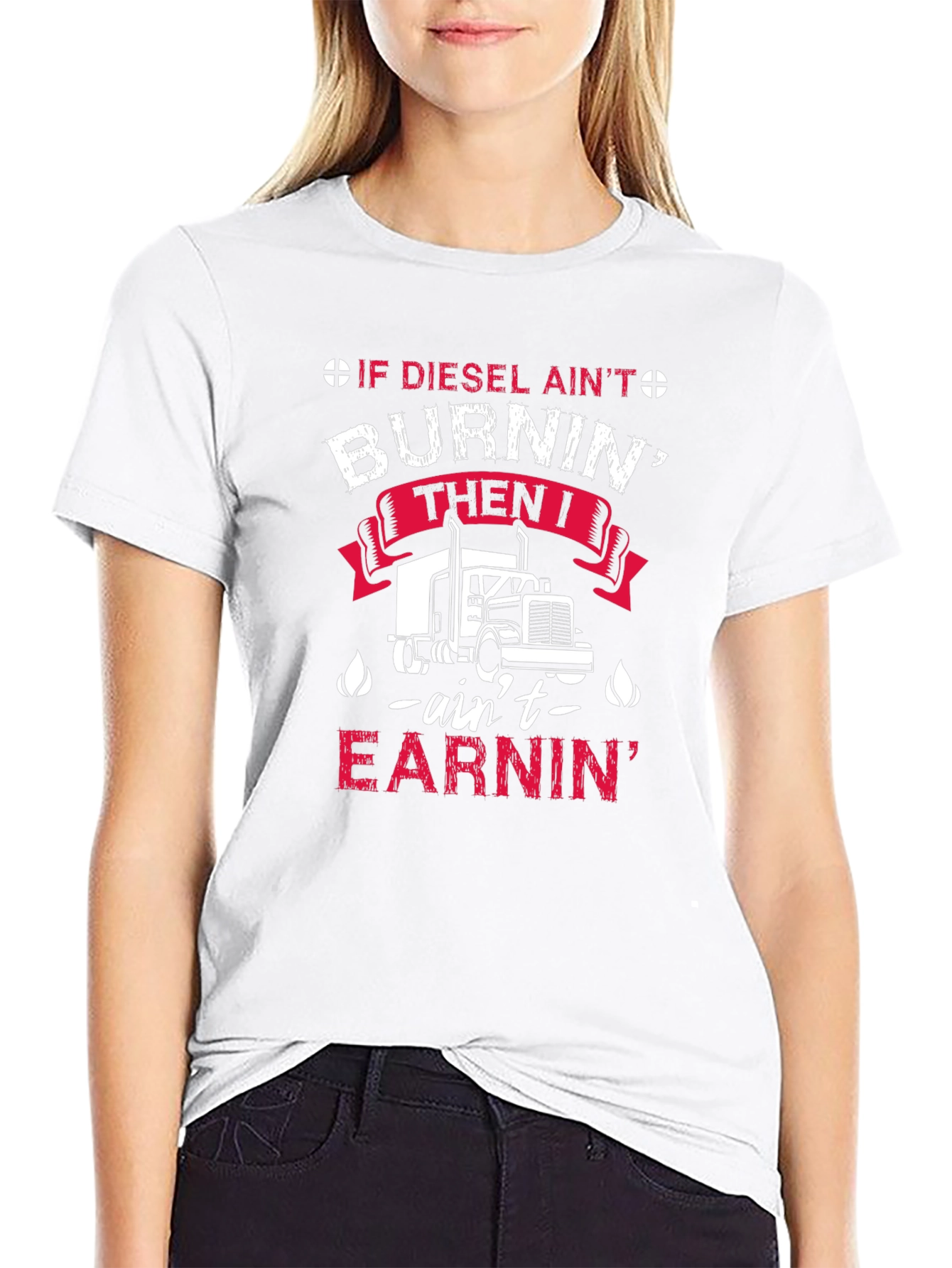 Diesel Burnin Trucker T-Shirt