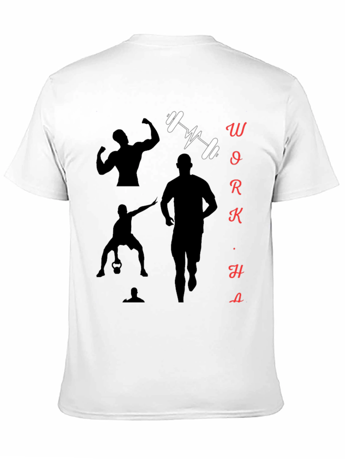 Workout Motivation Black Graphic Tee