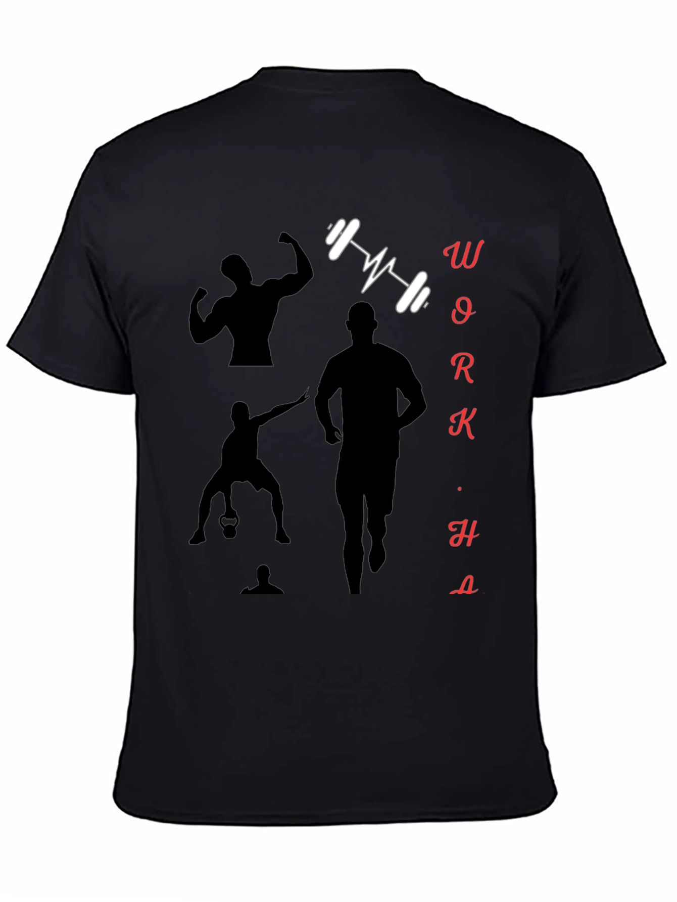 Workout Motivation Black Graphic Tee