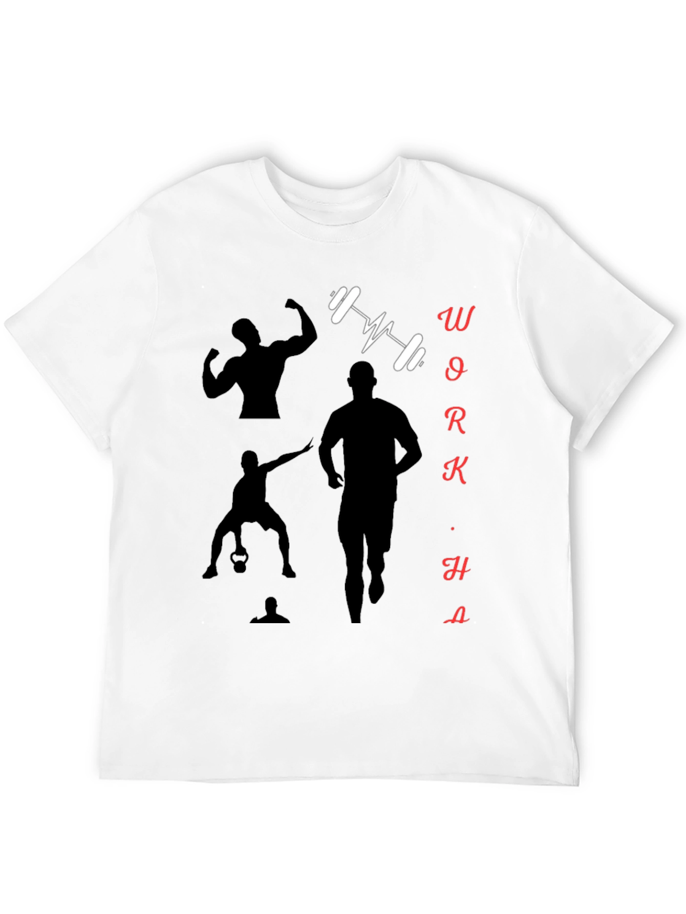 Workout Motivation Black Graphic Tee