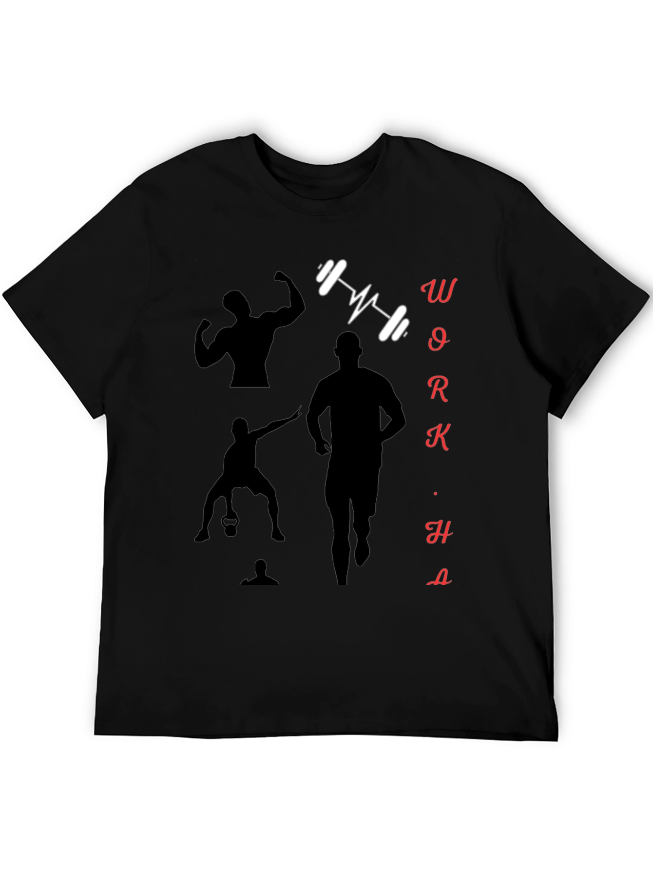 Workout Motivation Black Graphic Tee
