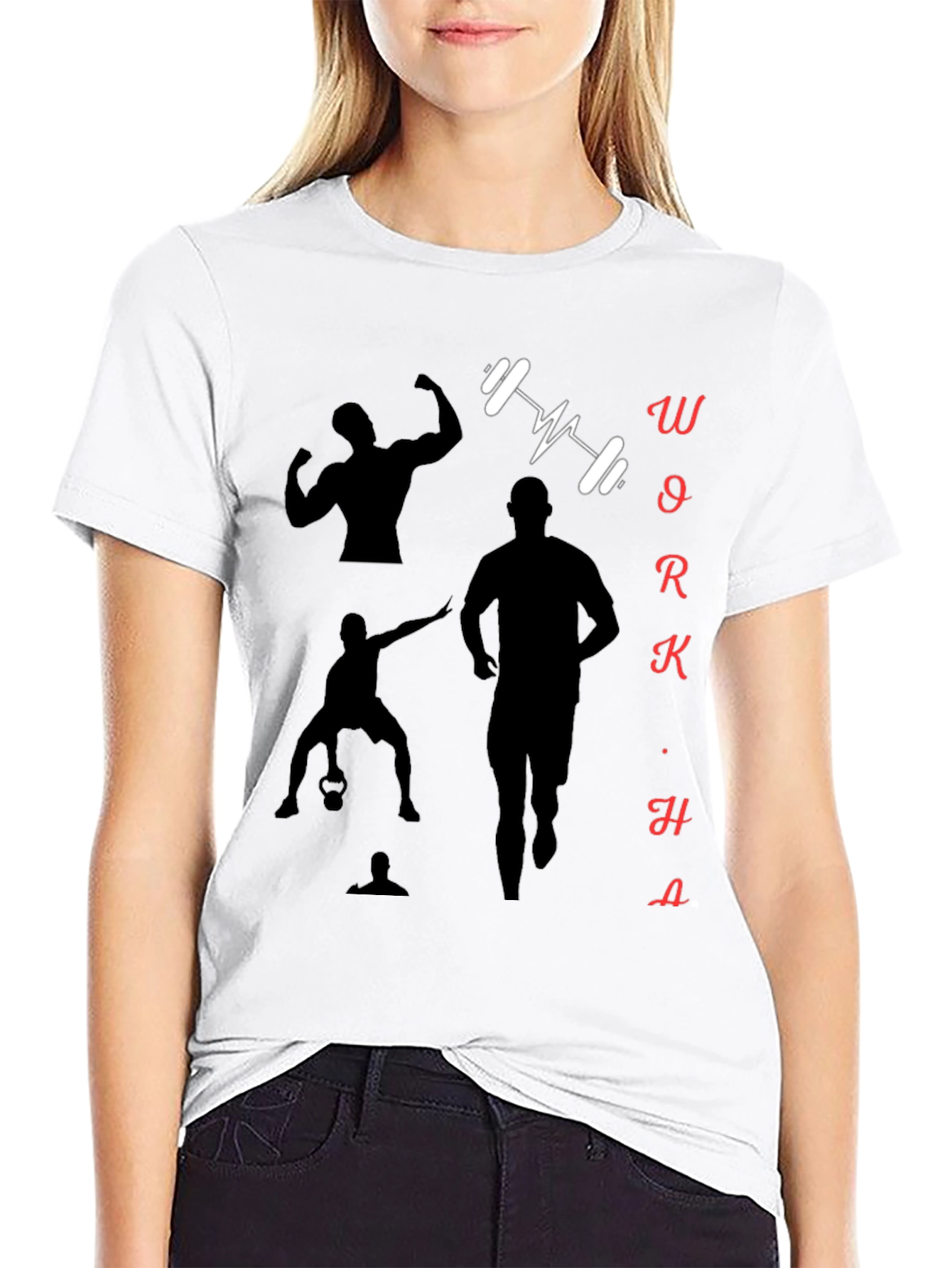 Workout Motivation Black Graphic Tee