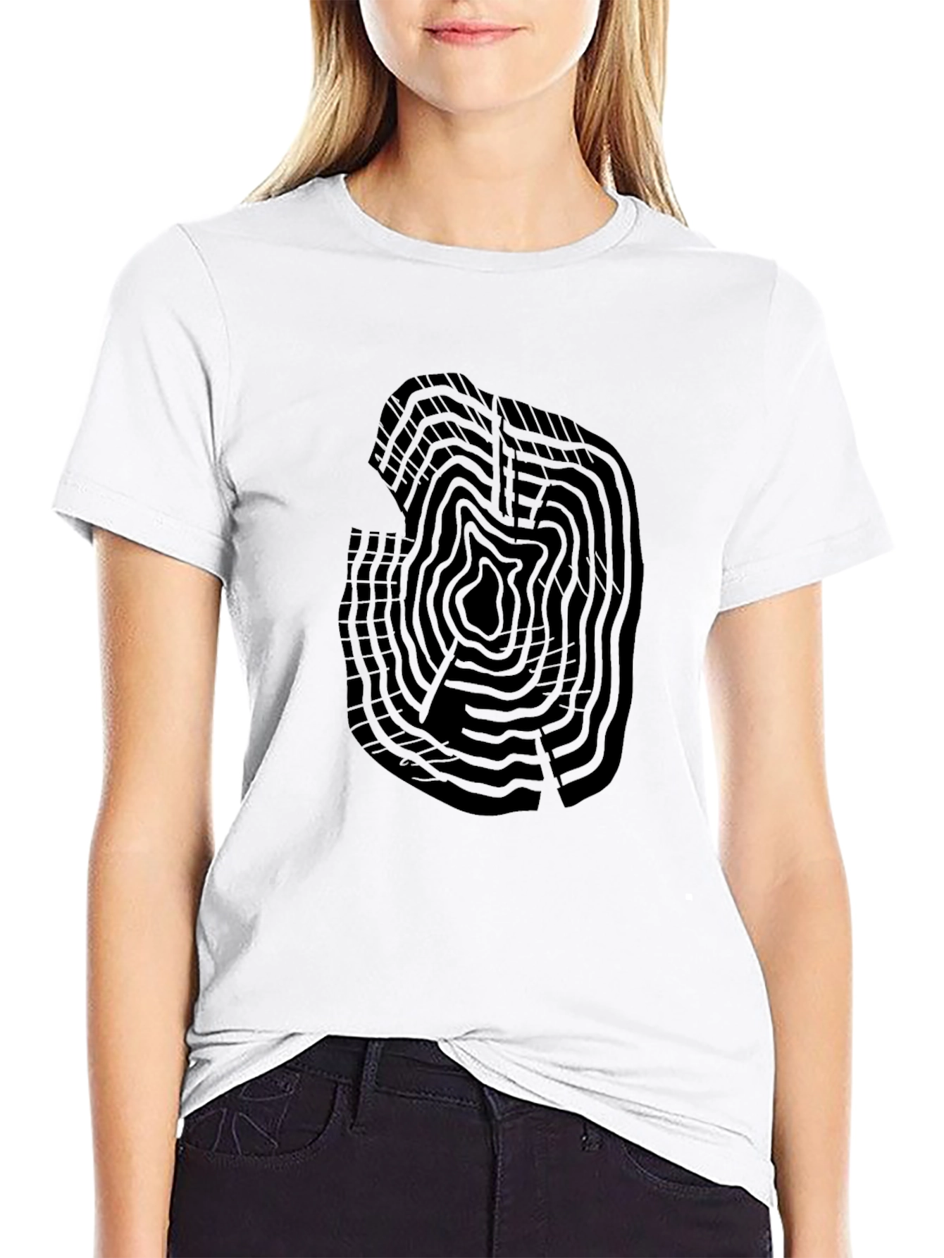 Tree Ring Graphic Tee - Stylish Nature Inspired Design